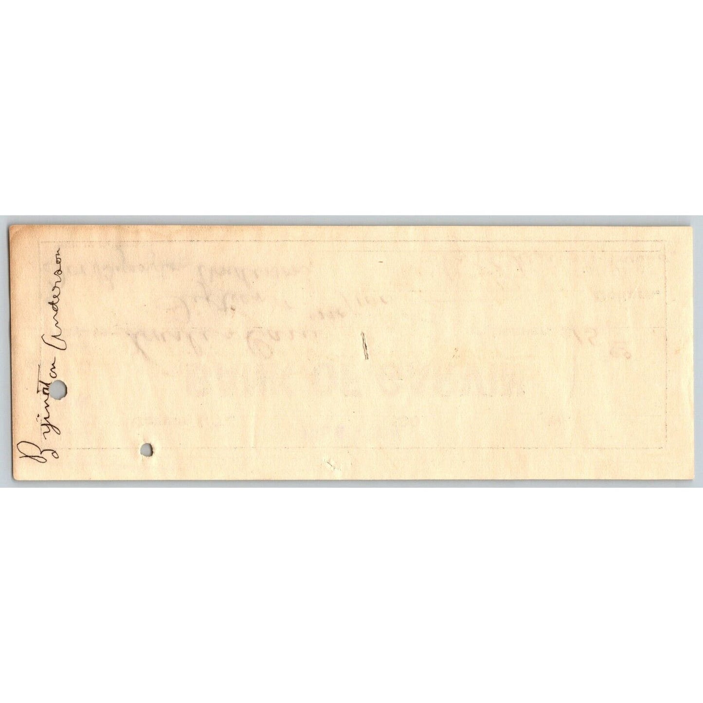 Garvin Oklahoma Indian Territory 1907 $15 Bank Check VGC - Scarce