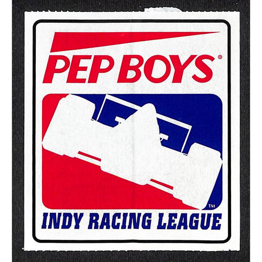 c1998 Pep Boys Indy Racing League Sticker / Decal 3 1/2" x 4" VGC