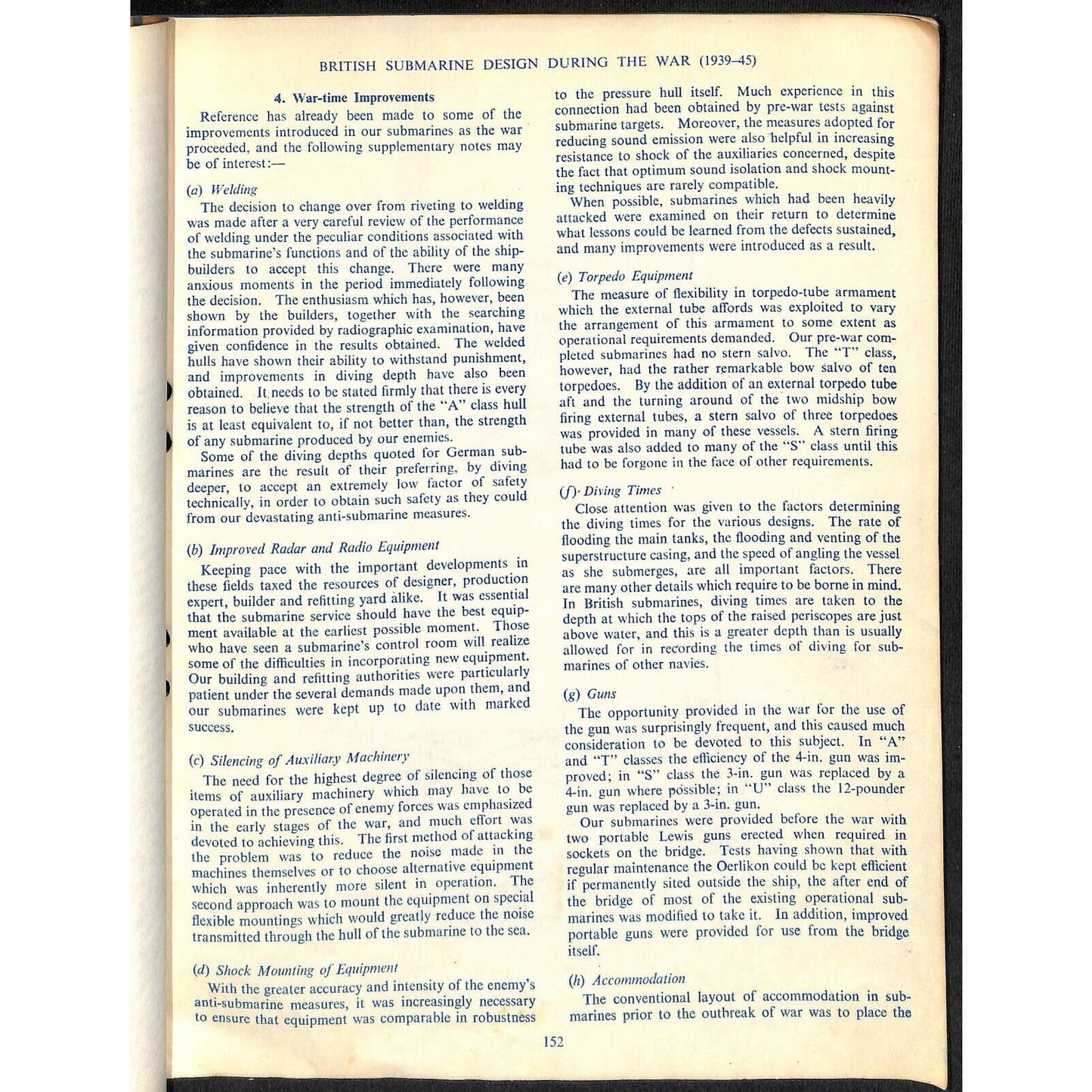 1947 Quarterly Transactions of the Institution of Naval Architects 14p Submarine