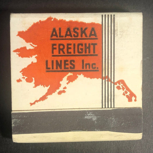 Alaska Freight Lines c1940's-50's 21-Strike FEATURE Matchbook VGC Very Scarce