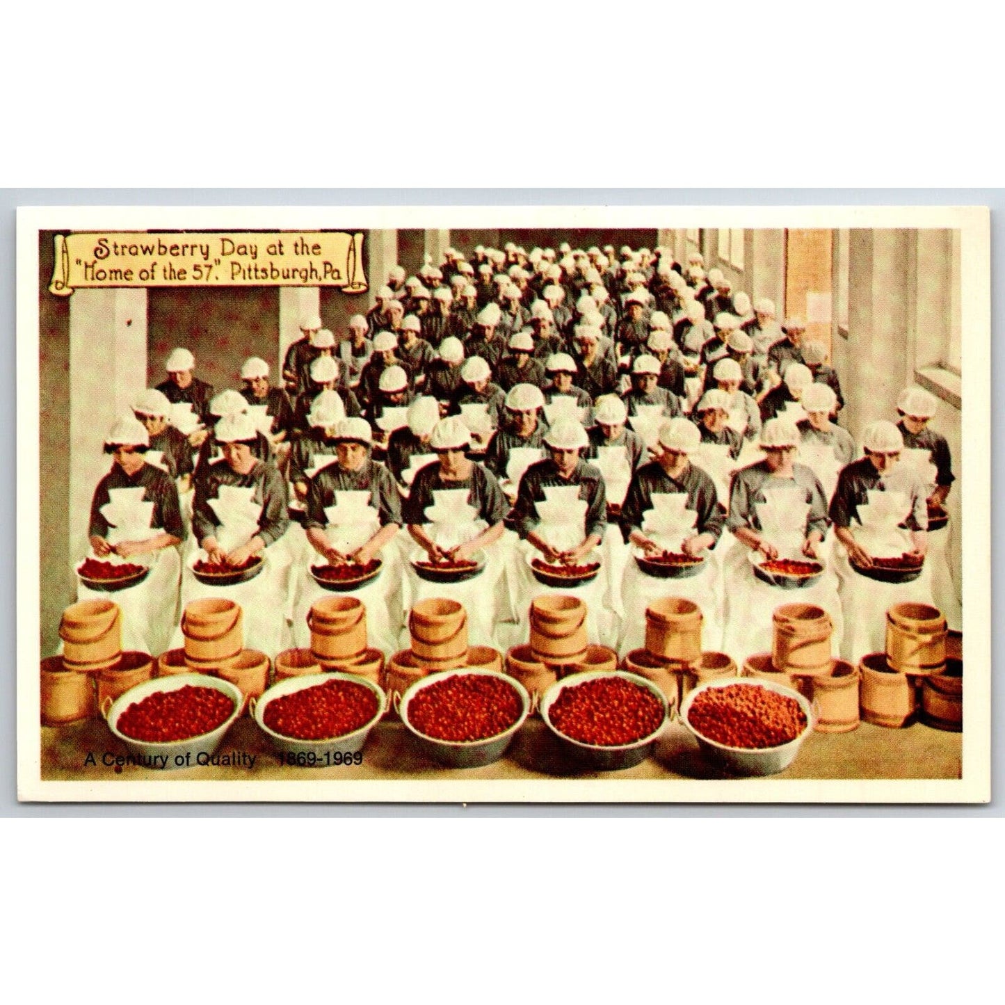 Heinz "Strawberry Day" Advertising Postcard UP c1969 Reprint