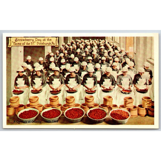 Heinz "Strawberry Day" Advertising Postcard UP c1969 Reprint