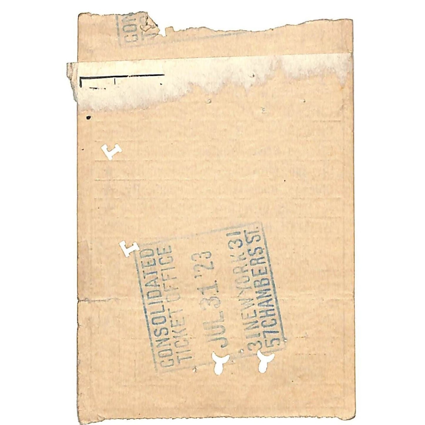 Delaware Lackawanna & Western Railroad Ticket 1923 to Chicago