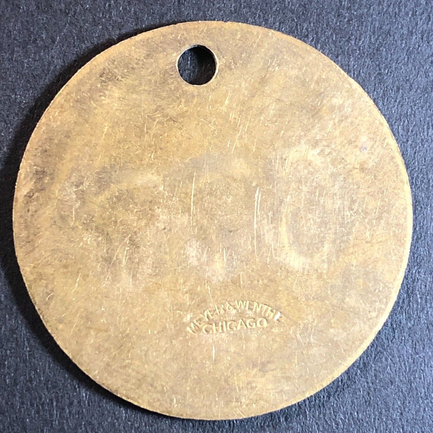 Anaconda Copper Mining Co. Bonner, MT Saw Mill Brass Tool Check Tag 32.5mm #677