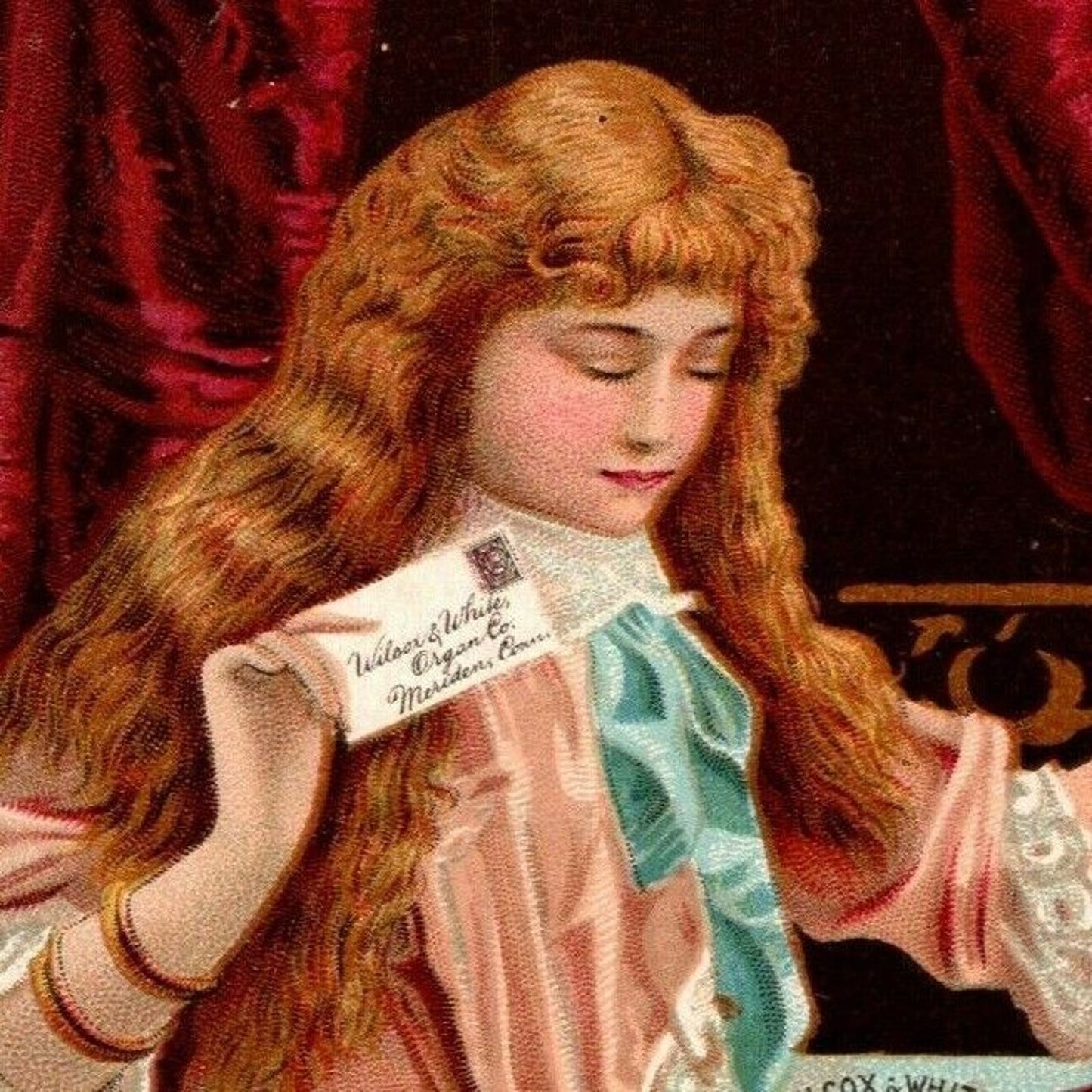 Wilcox & White Organ Ryland & Lee, Richmond, VA - Victorian Trade Card