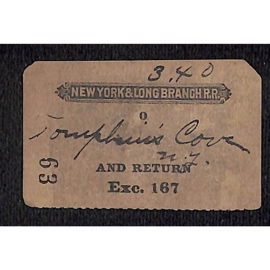 New York & Long Branch Railroad 1896 North Asbury Park to Tomkins Cove, NY #63