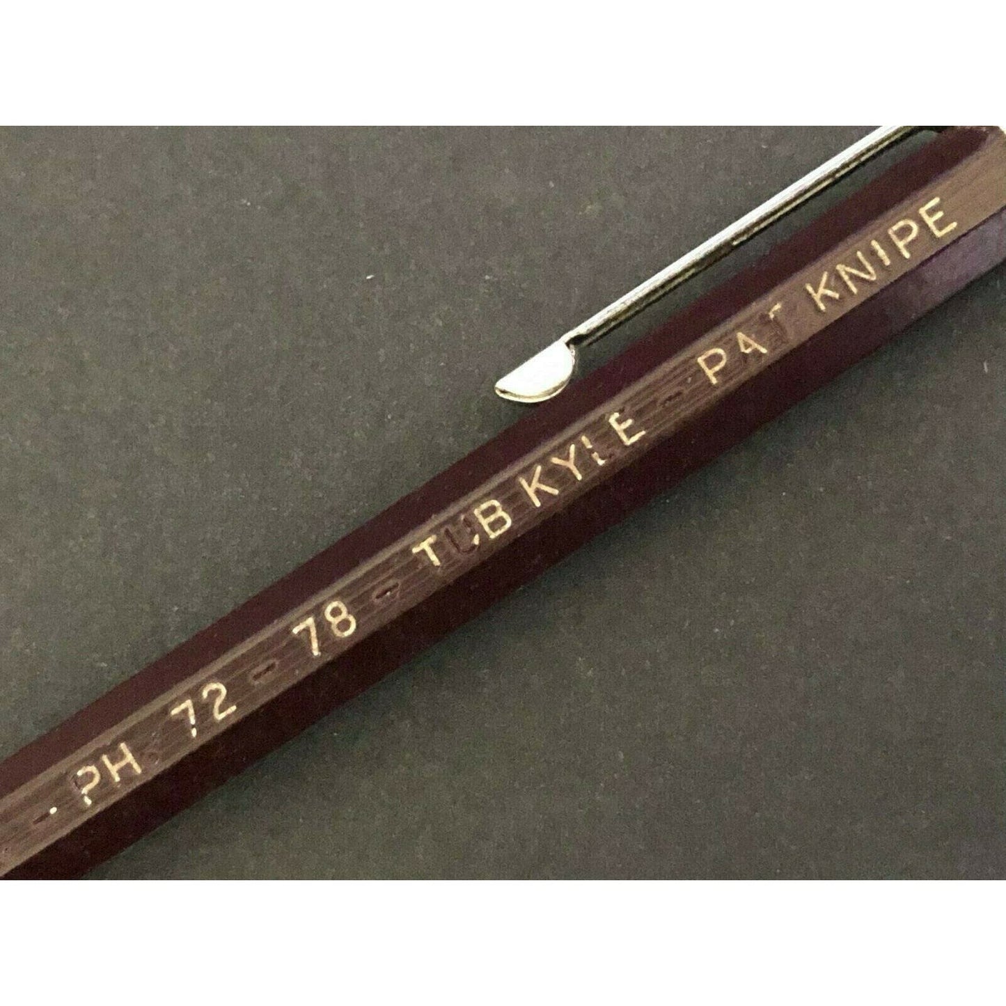 c1940's-50's "K-T Oil Corp" Kansas Tub Kyle Pat Knipe Mechanical Advertising Pen