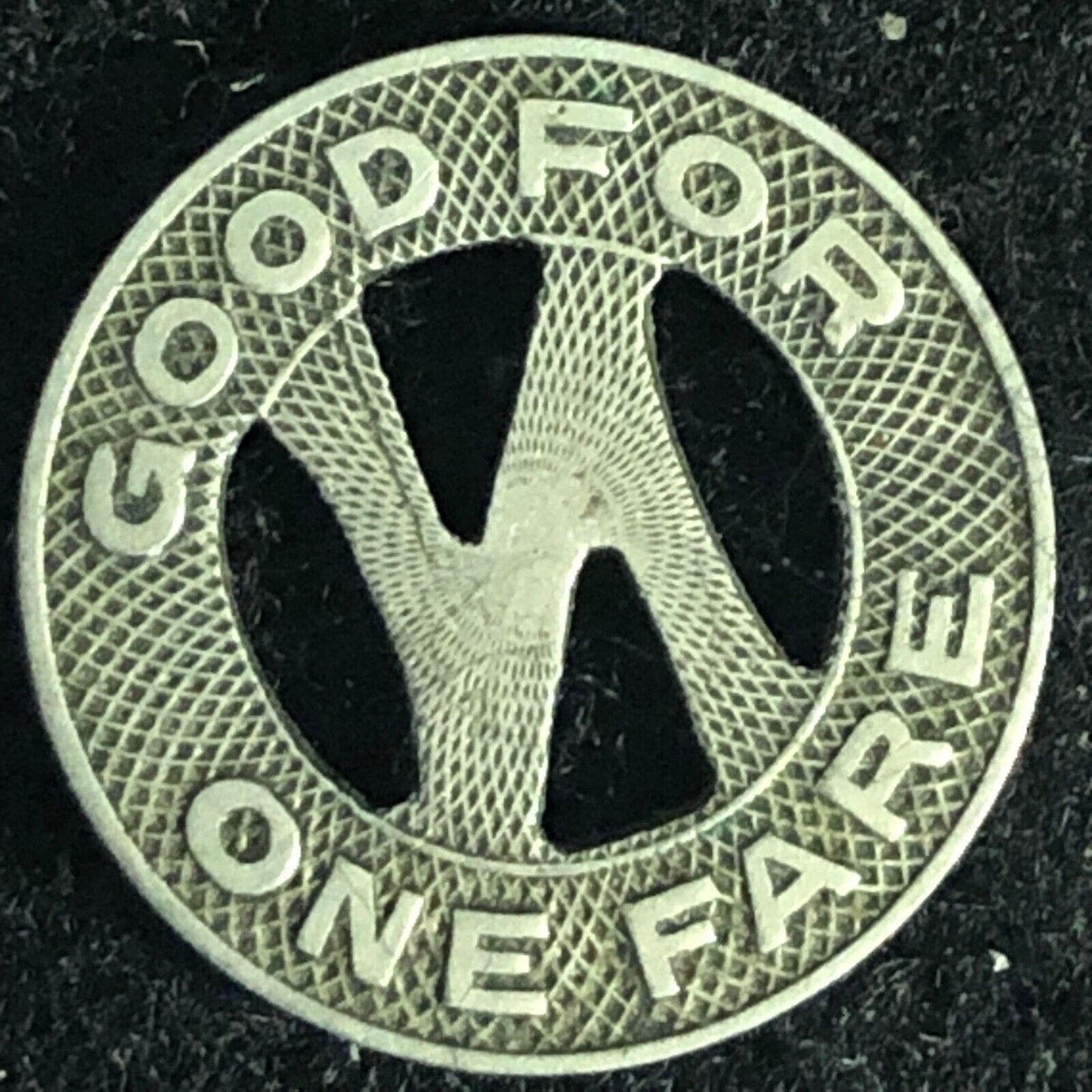 No. Carolina Pub. Service Co. (Greensboro, NC) G/F One Fare Token 16mm Scarce