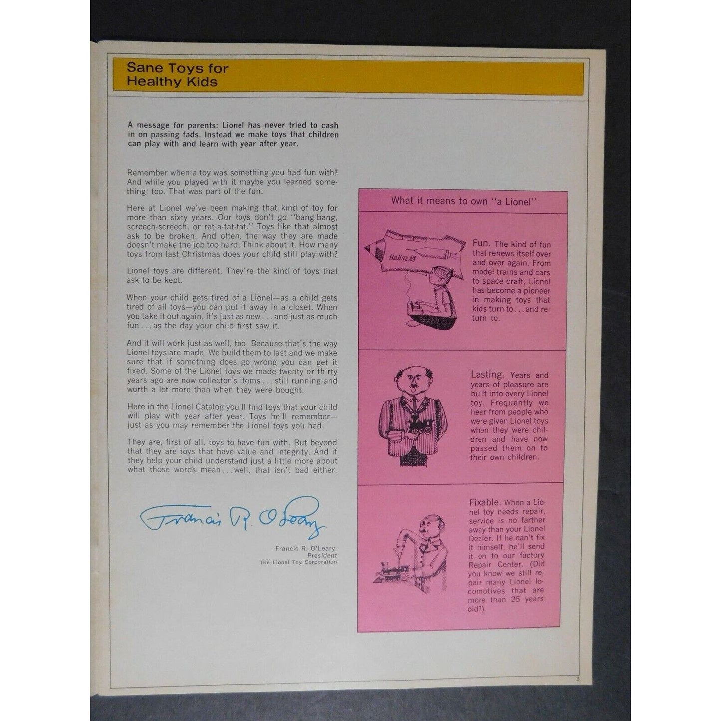 Original 1965 Lionel Trains Toys Catalog 39pgs VGC