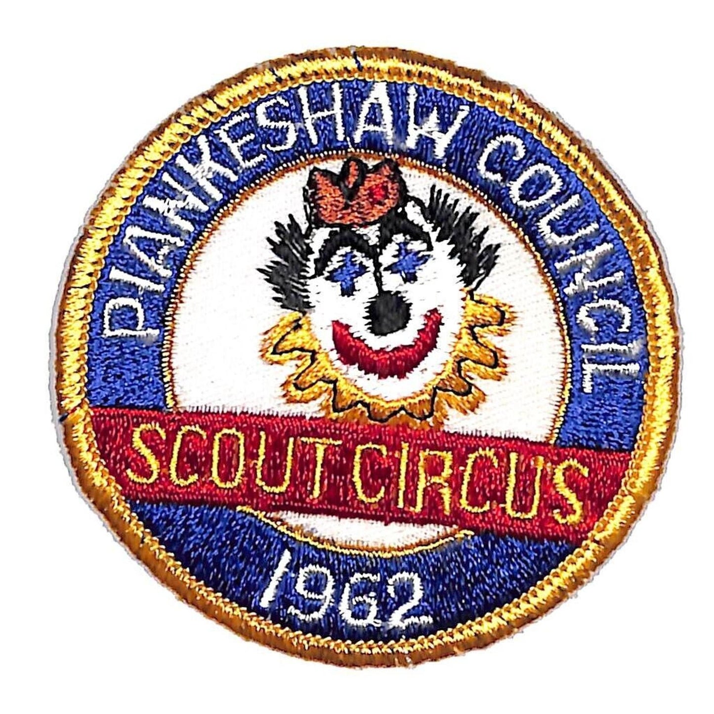 BSA Patch Piankeshaw Council Scout Circus 1962 Clown VGC Scarce