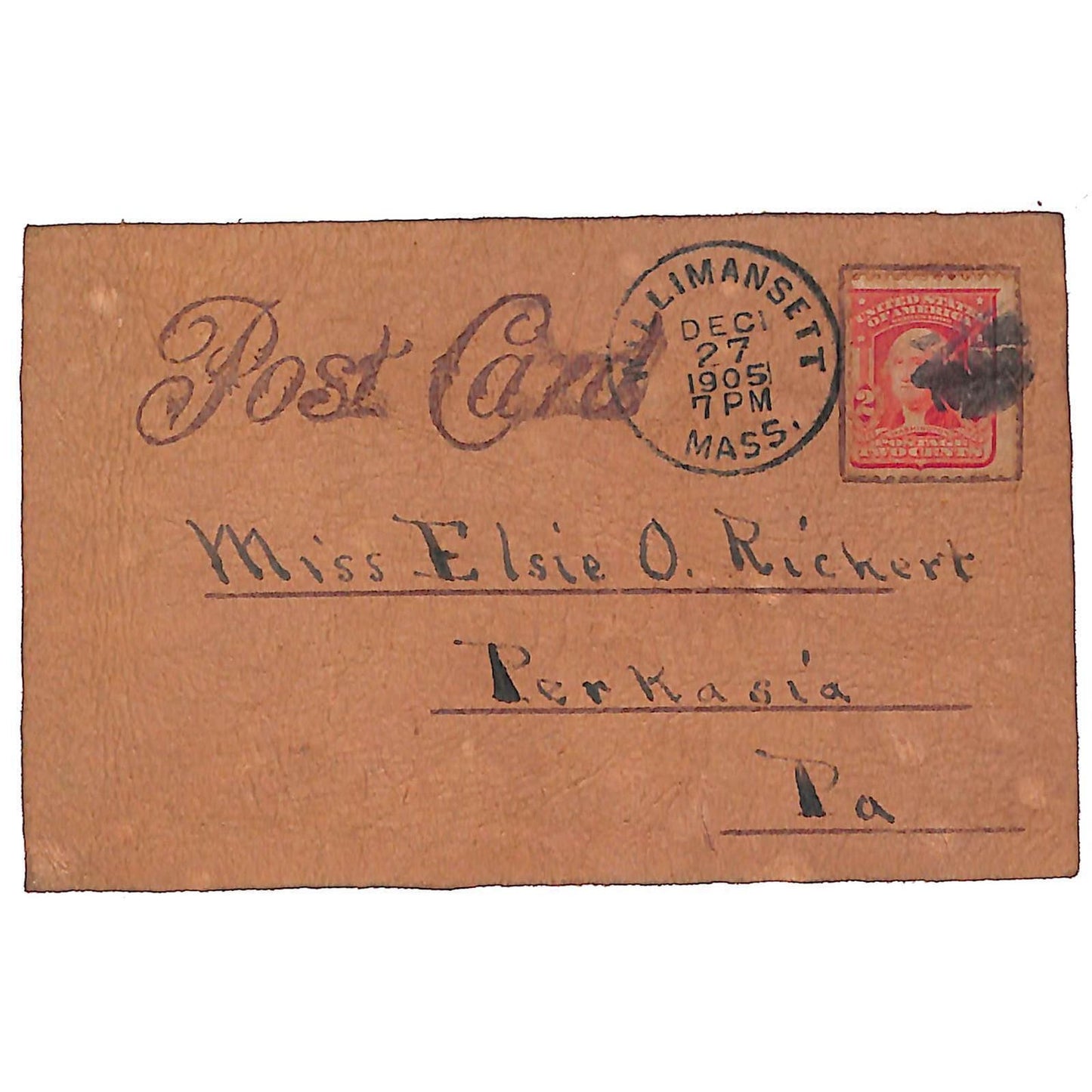 Funny Leather Postcard "You Auto Be With Me____" - Automobile Humor