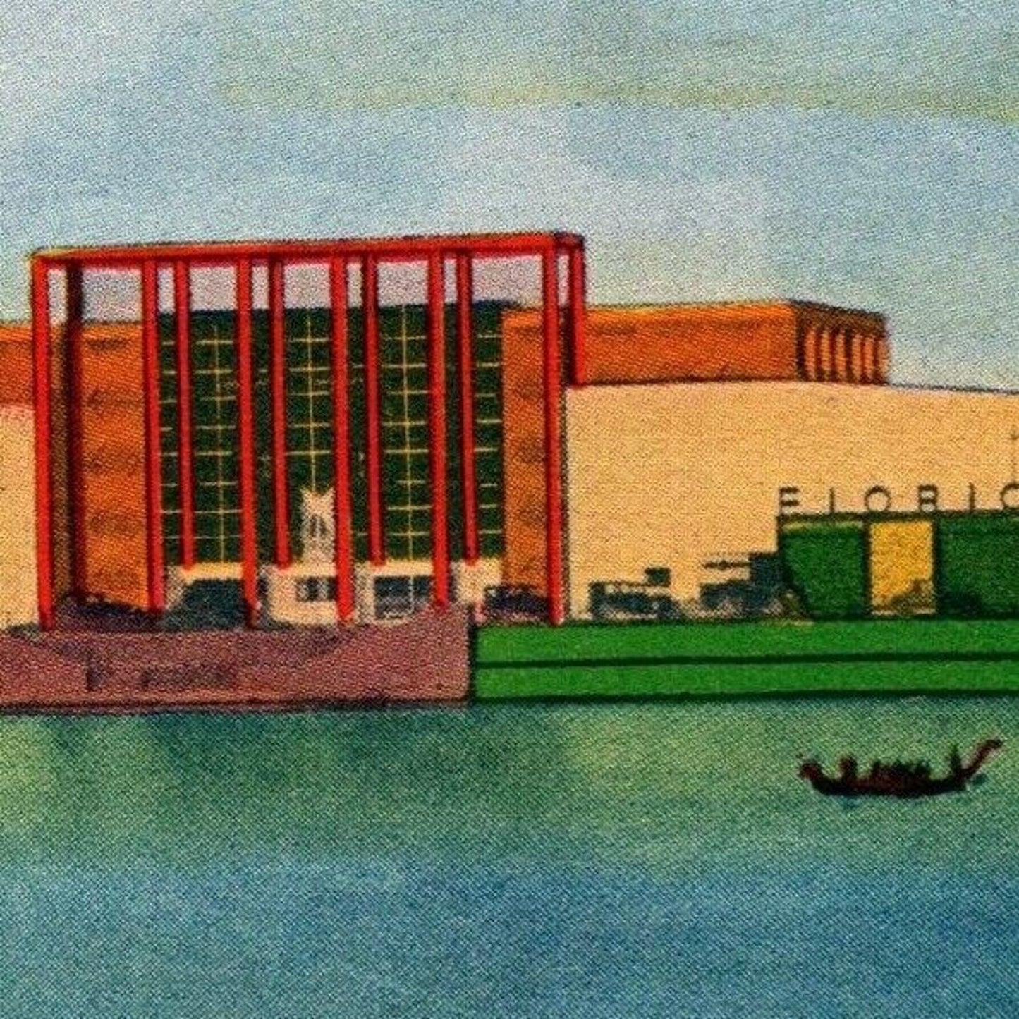 Vintage Postcard 1933 Chicago World's Fair "Horticultural Building"