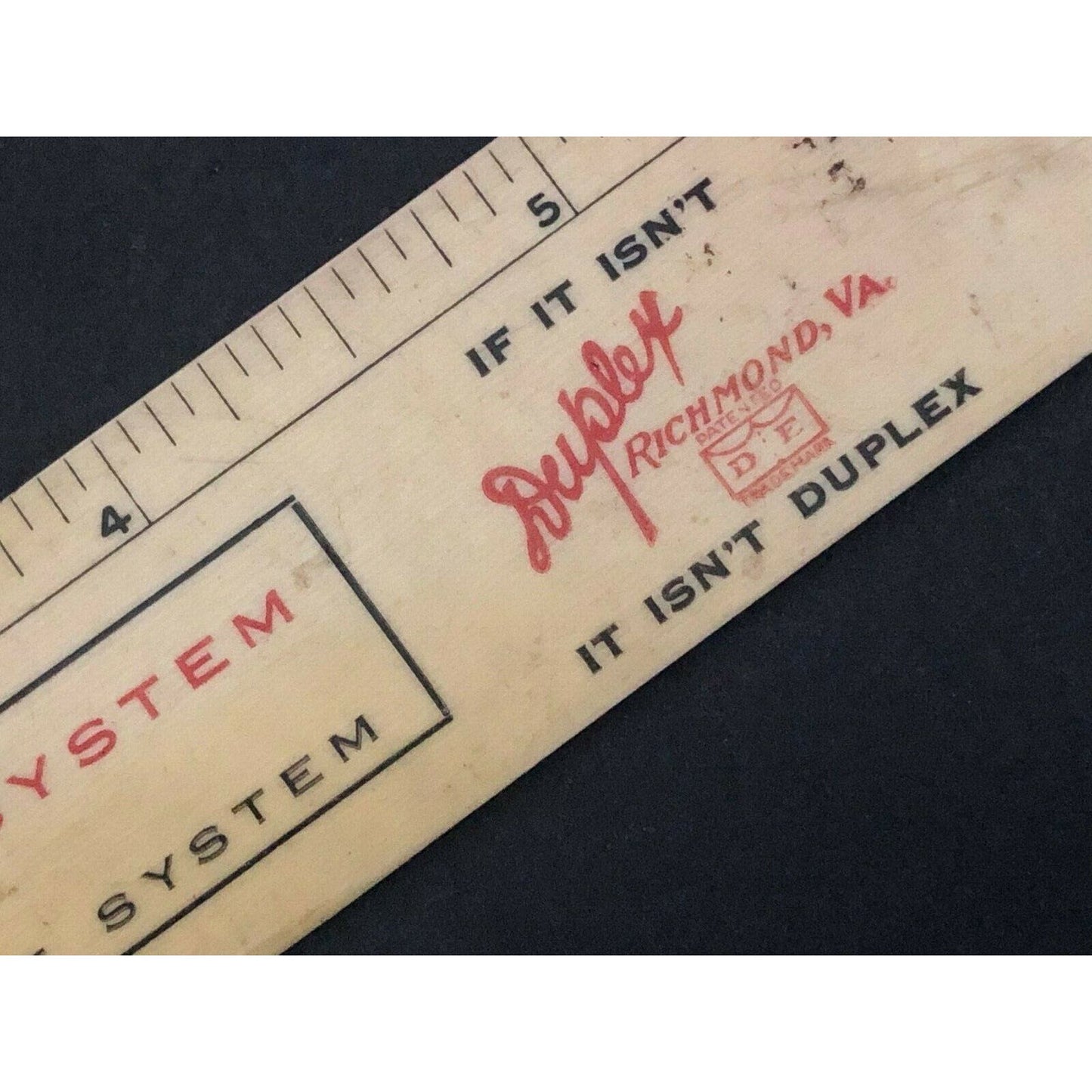 1911 "Duplex Envelope Co" Richmond, VA Celluloid Advertising Letter Opener / Cal