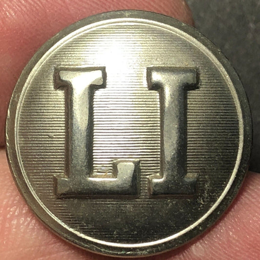 Long Island Railroad "LI" Brass Uniform Button - 3/4" Waterbury CO's CONN