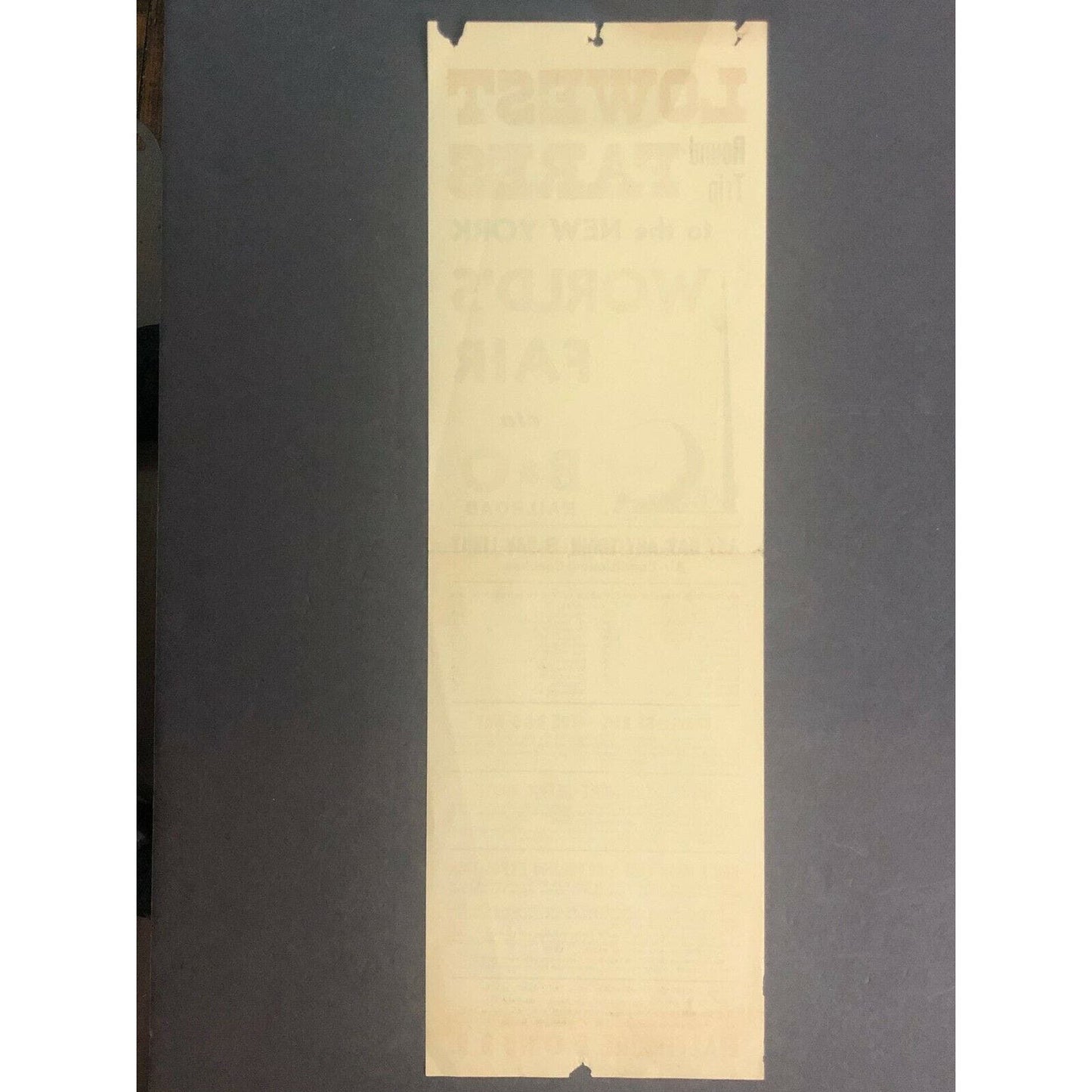 Vintage 1939 Baltimore & Ohio RR Broadside NY World's Fair Trylon Perisphere