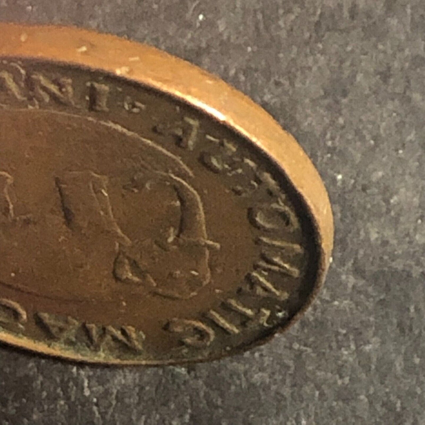 India Burma Ceylon Automatic Machine Co. Token Elephant British 1 Cent 18.7mm