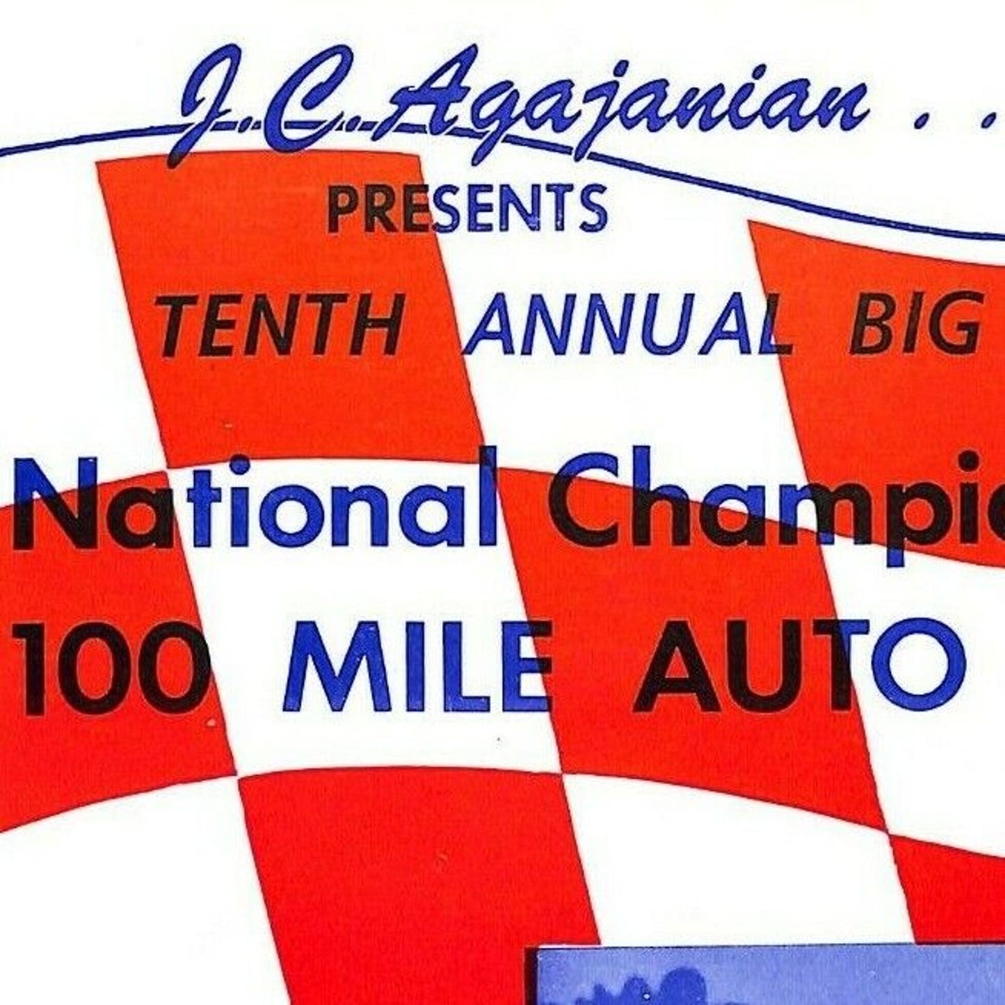 Scarce Oct 30 1960 Sacramento State Fair USAC Racing Program Big Car 100 Mile