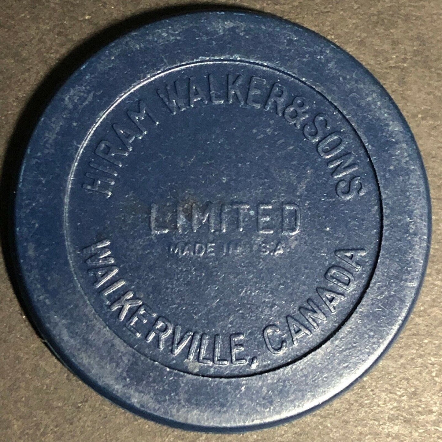 Blue Walker's American Rye Whisky Advertising Poker Chip Eisenstadt
