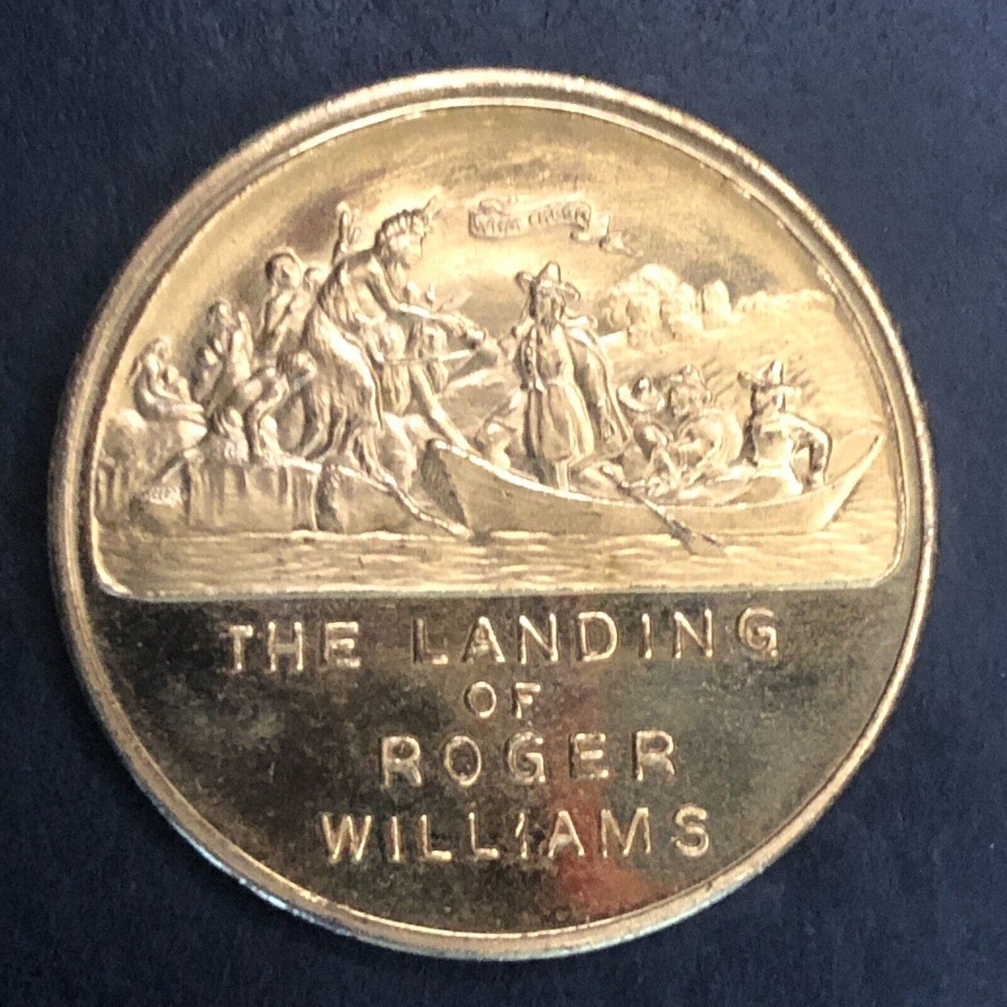 1636 - 1936 Rhode Island Tercentennial Roger Williams Landing Medal 32mm Scarce