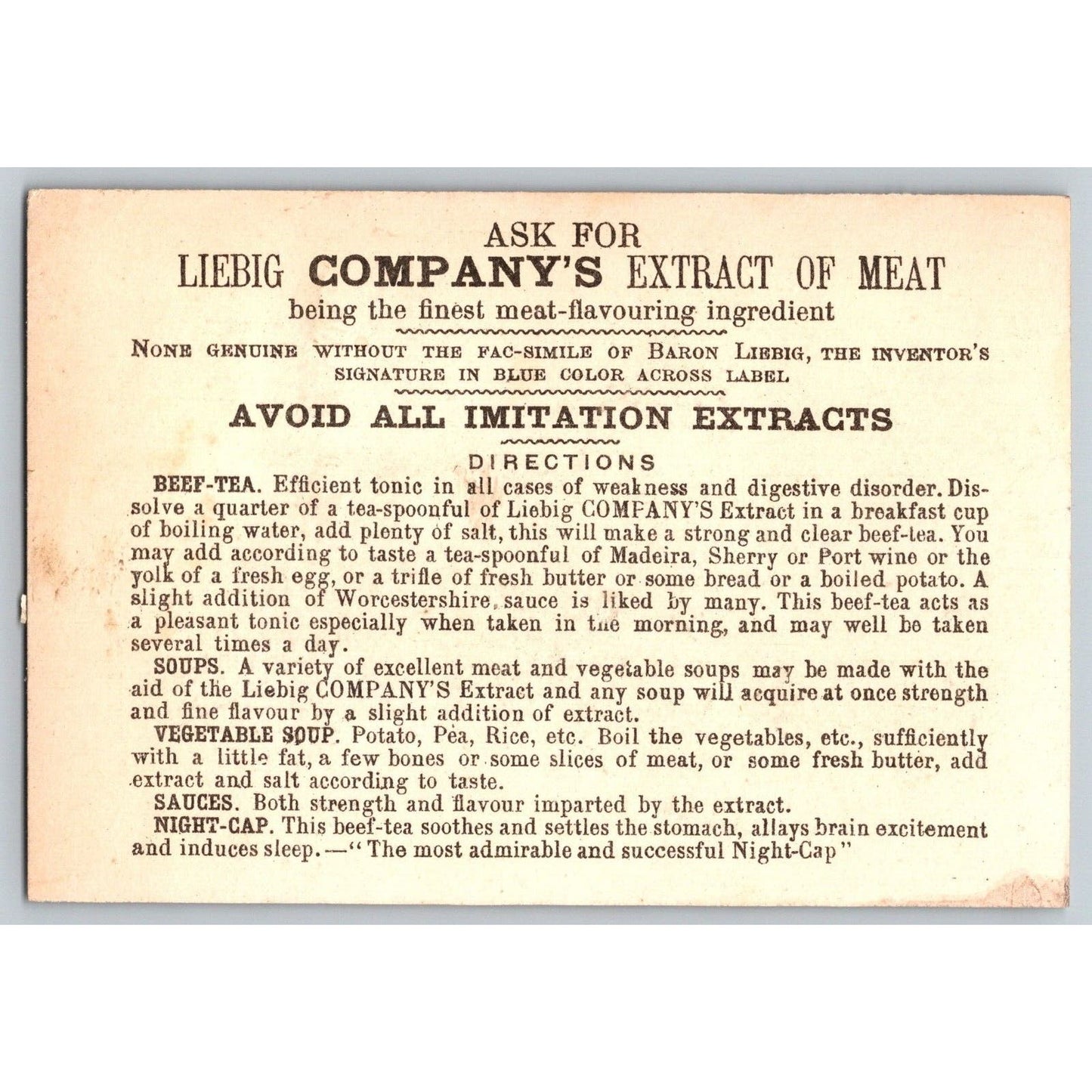 Asian Themed Victorian Trade Card Liebig Meat Extract Red Parasol / Wagasa ?