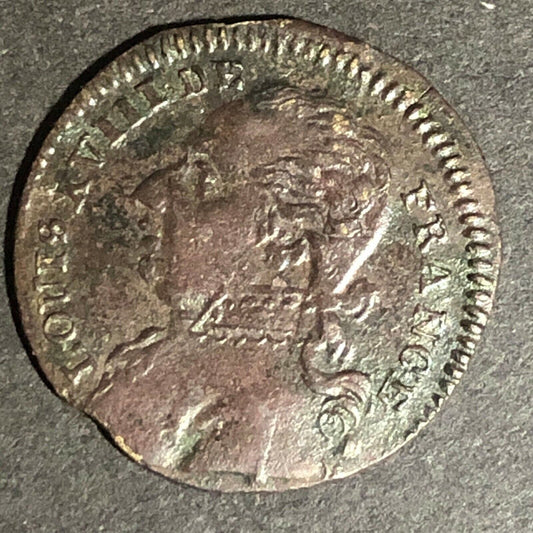 19.7mm Early Louis XVIII French Jeton Token - Ben Fauver Collection