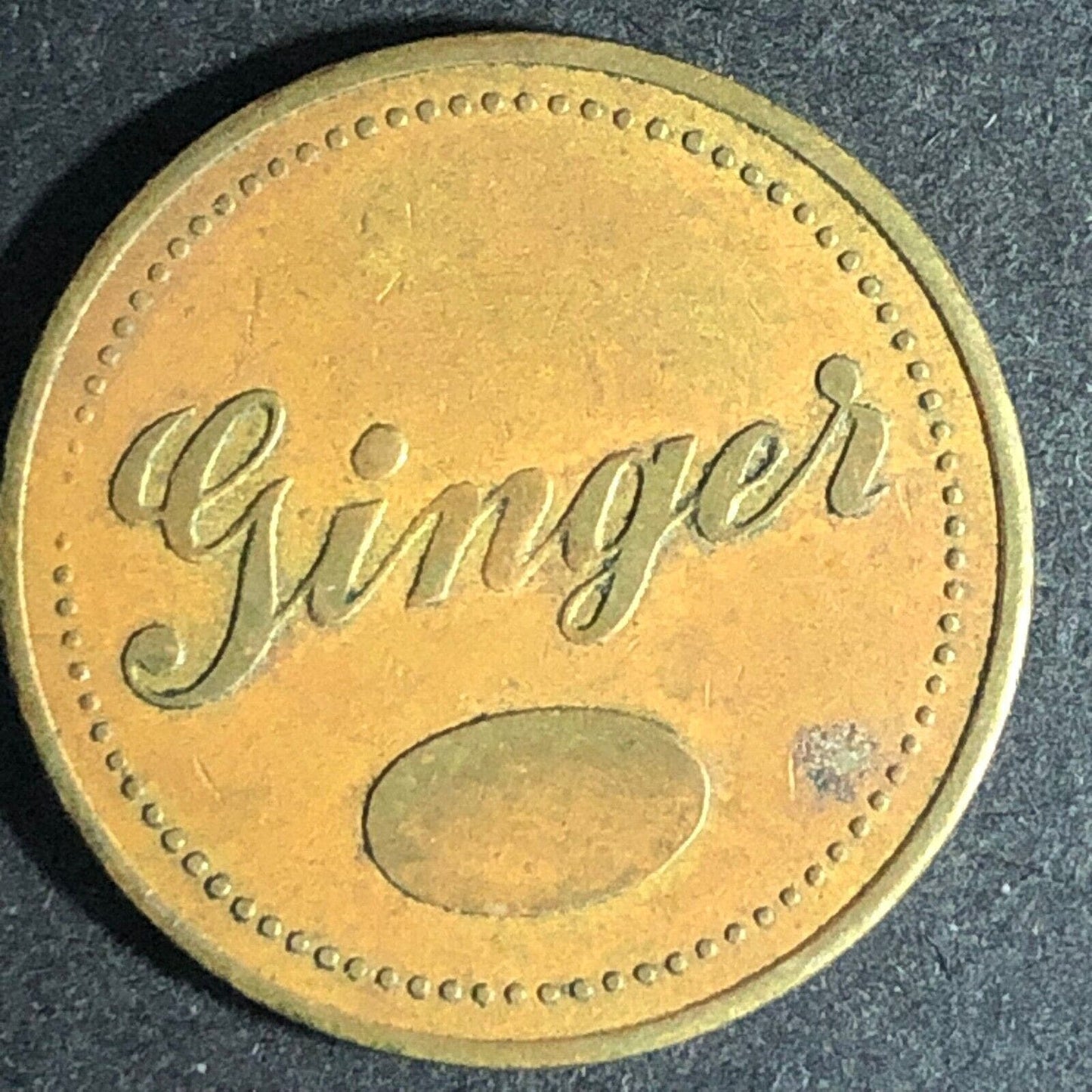 Ginger G/F 1 Pack of Cigarettes Brass Token 23mm c1937-47