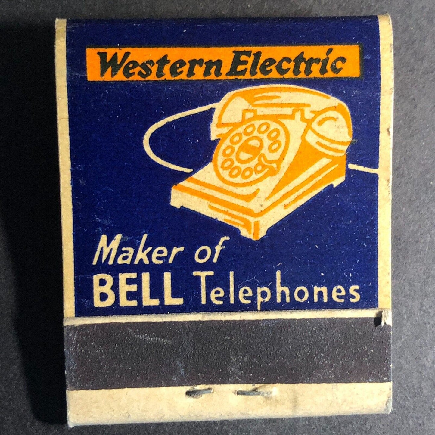 Western Electric Hawthorne Works Bell Telephone Matchbook c1930's-40's (#8)