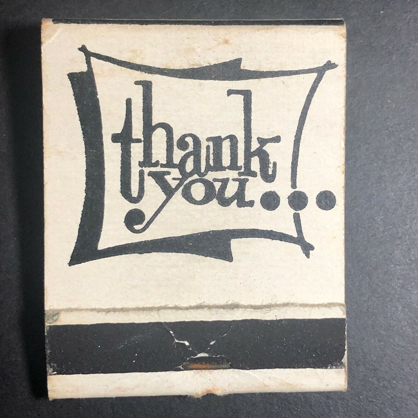 1950's-60's Full Matchbook - "Thank You"