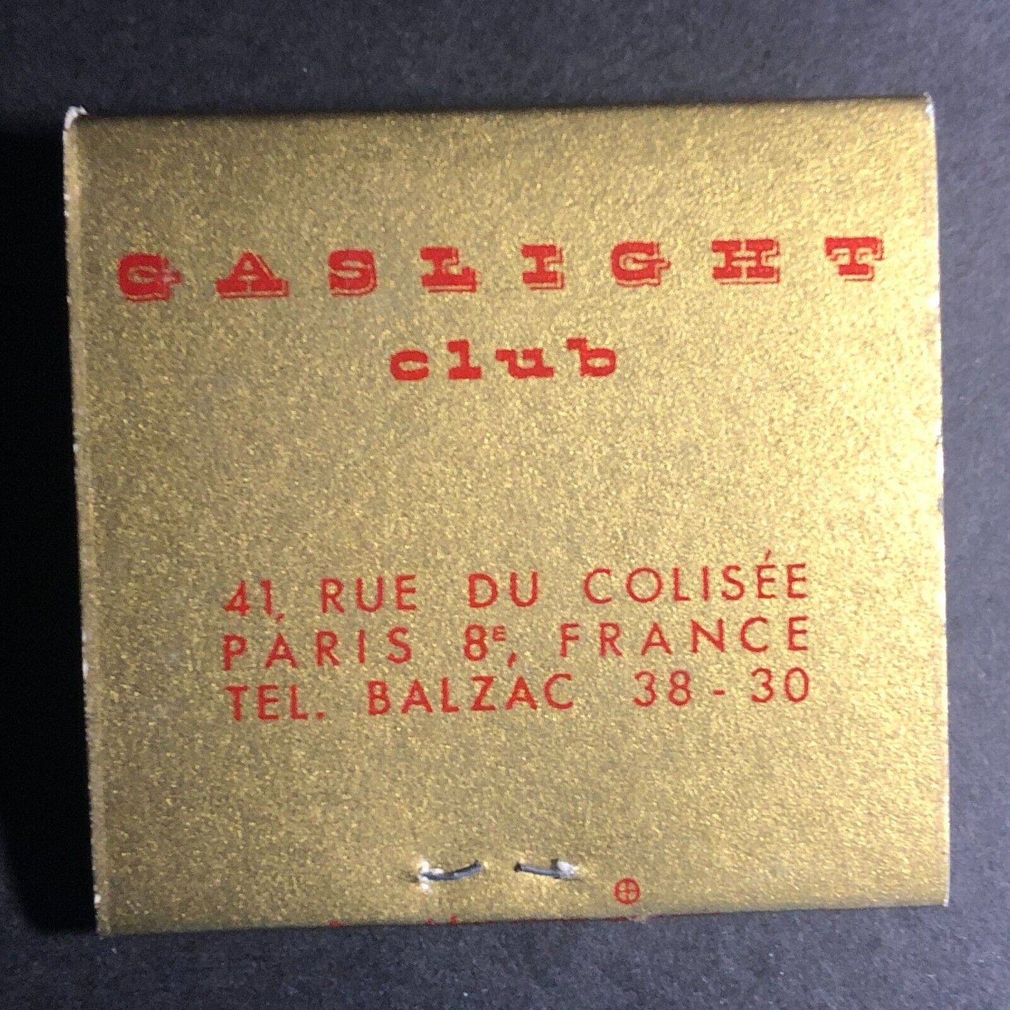 Gaslight Club Paris Full Matchbook c1960's Lenticular Dancing Girls