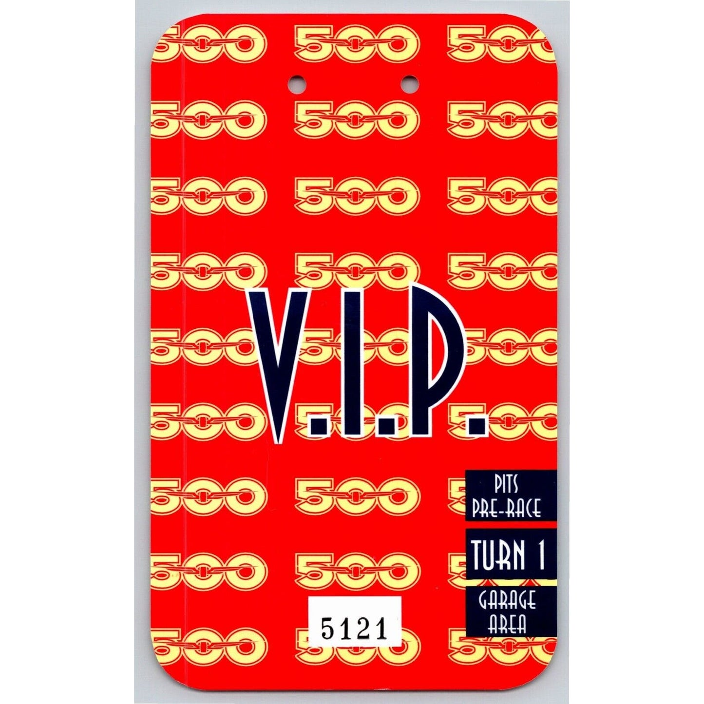 1998 Indy 500 V.I.P Pre-Race Turn 1 Garage Pit Pass VGC VIP Indianapolis #5121