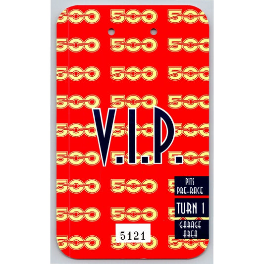 1998 Indy 500 V.I.P Pre-Race Turn 1 Garage Pit Pass VGC VIP Indianapolis #5121