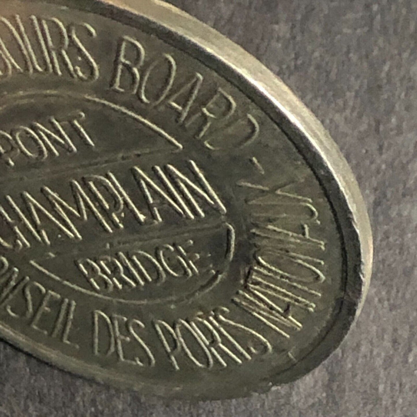 Conseil Des Ports Nationaux Pont Champlain Bridge Token - WM 25mm