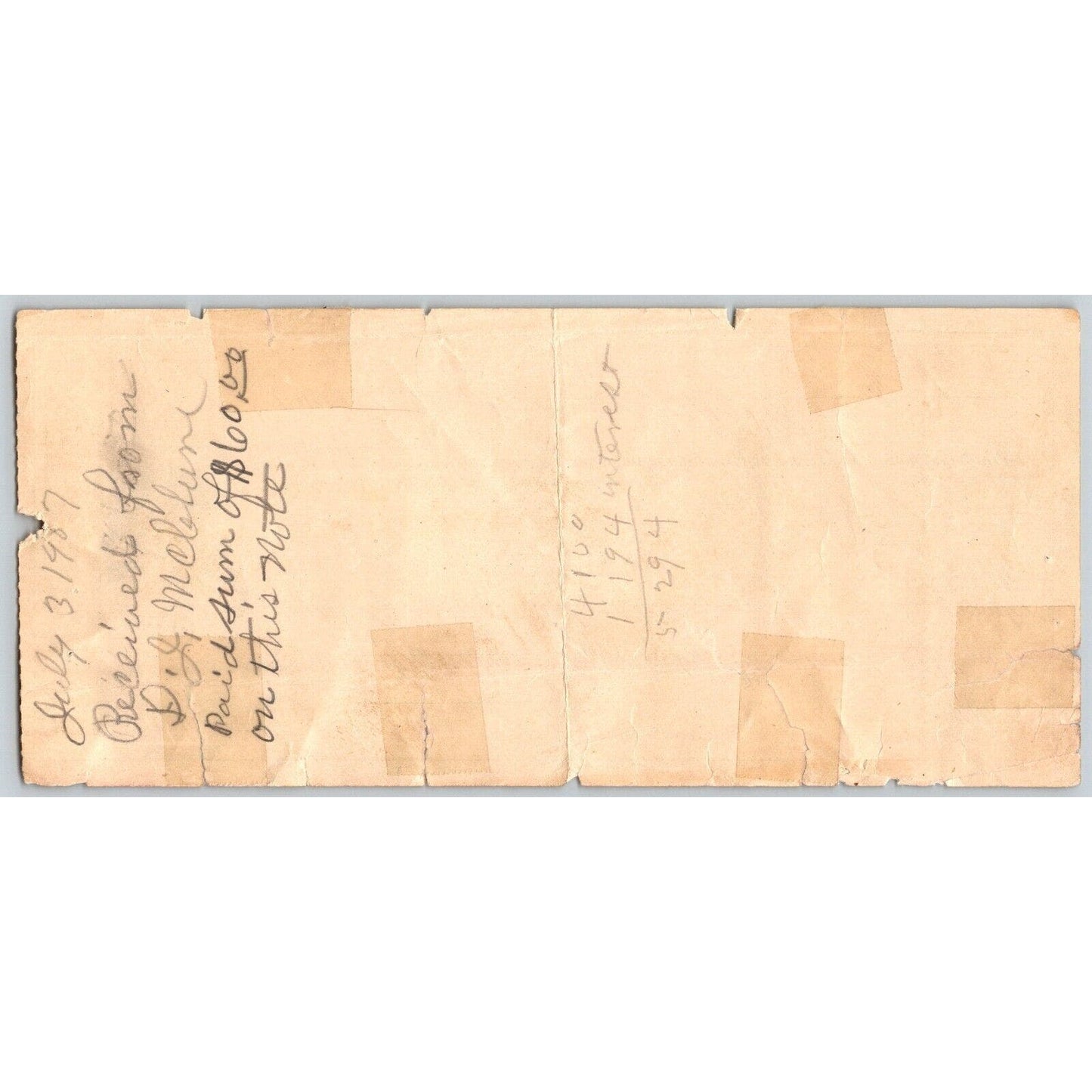 Goodwater, Oklahoma Territorial 1907 Promissory Note - Scarce