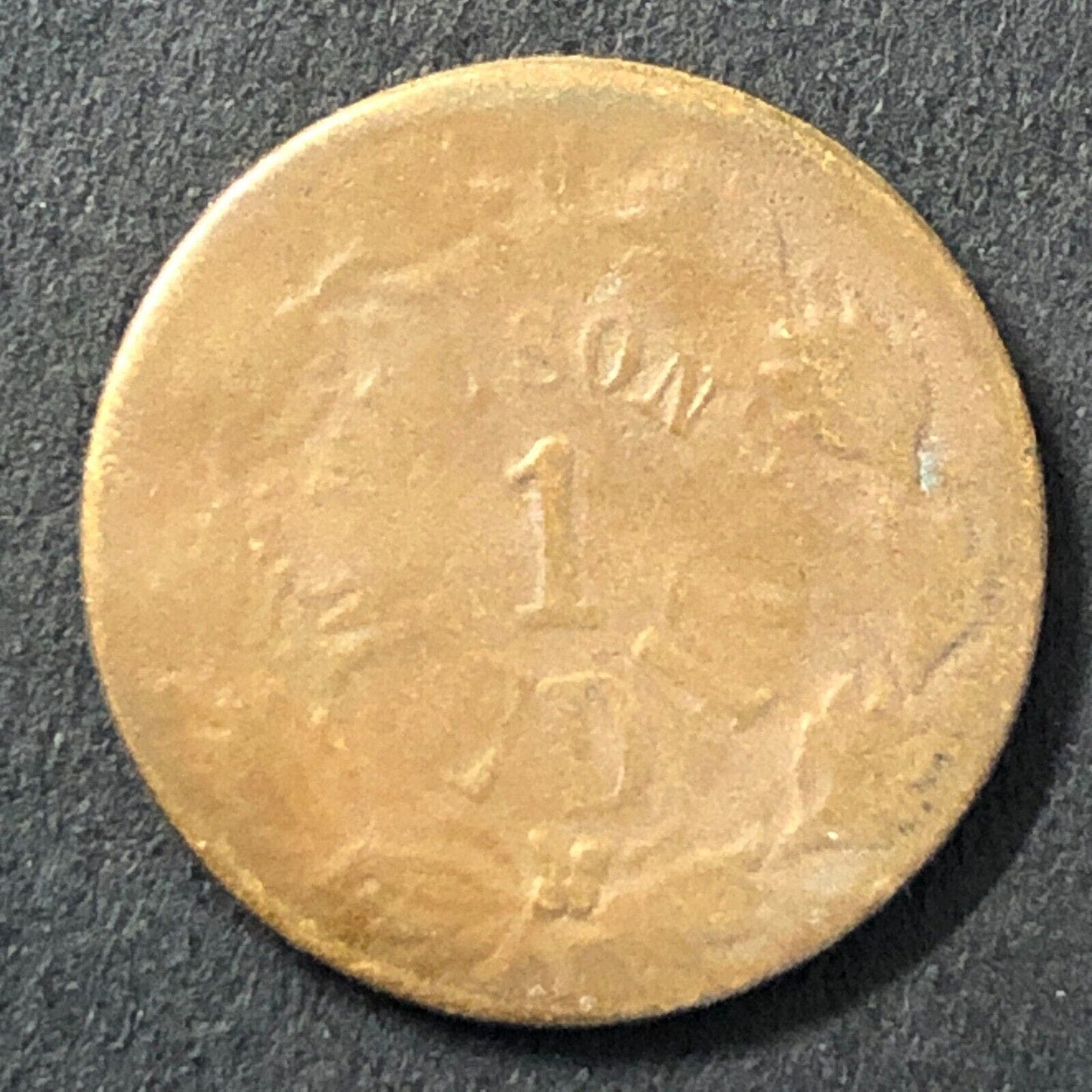 Civil War Token 1863 Wilson's Medal "1" Liberty Head 19mm