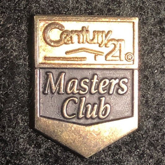 Century 21 Masters Club Pinback Lapel Pin - Sterling