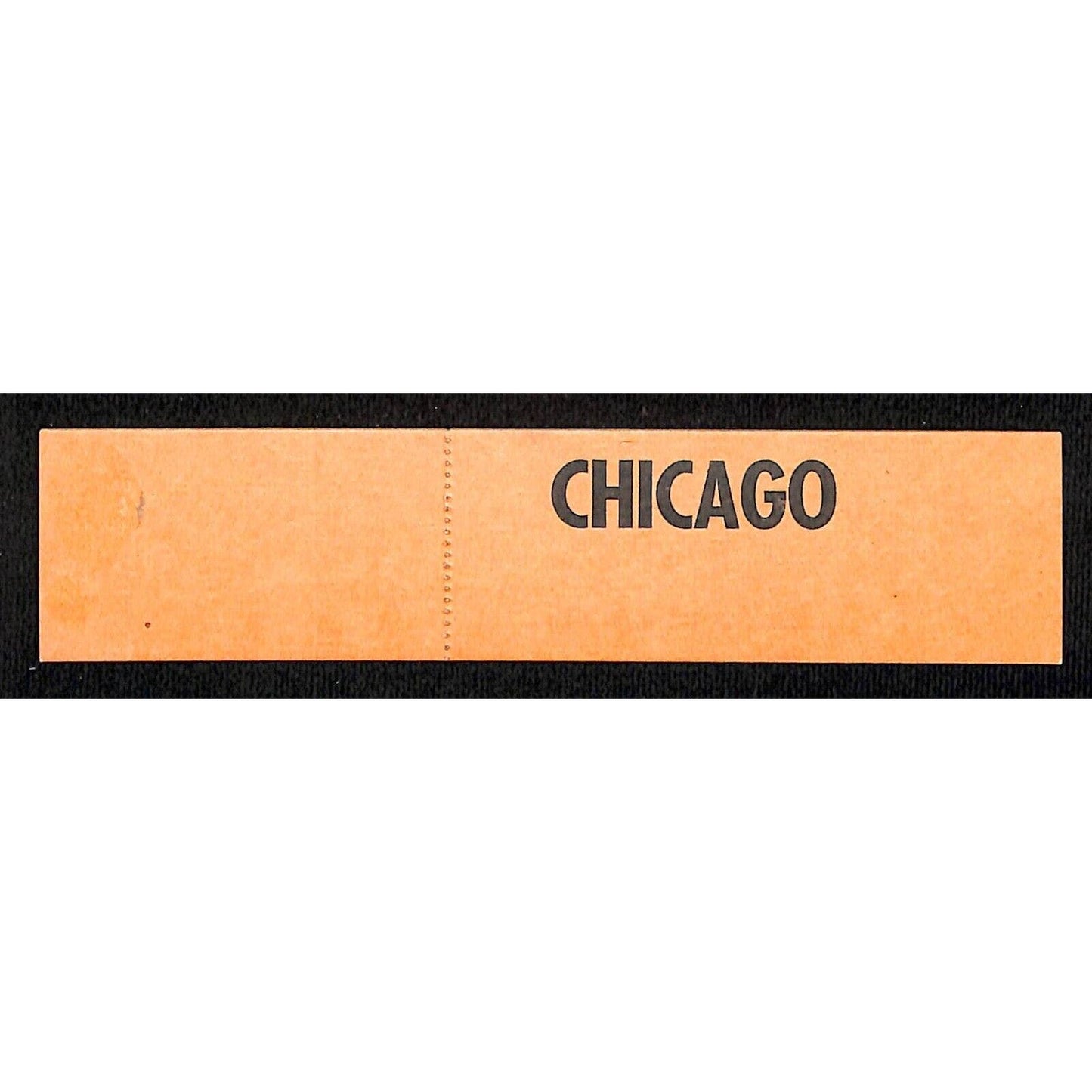 Burlington Line Railroad Denver / Chicago Passenger ID Seat Check #40477