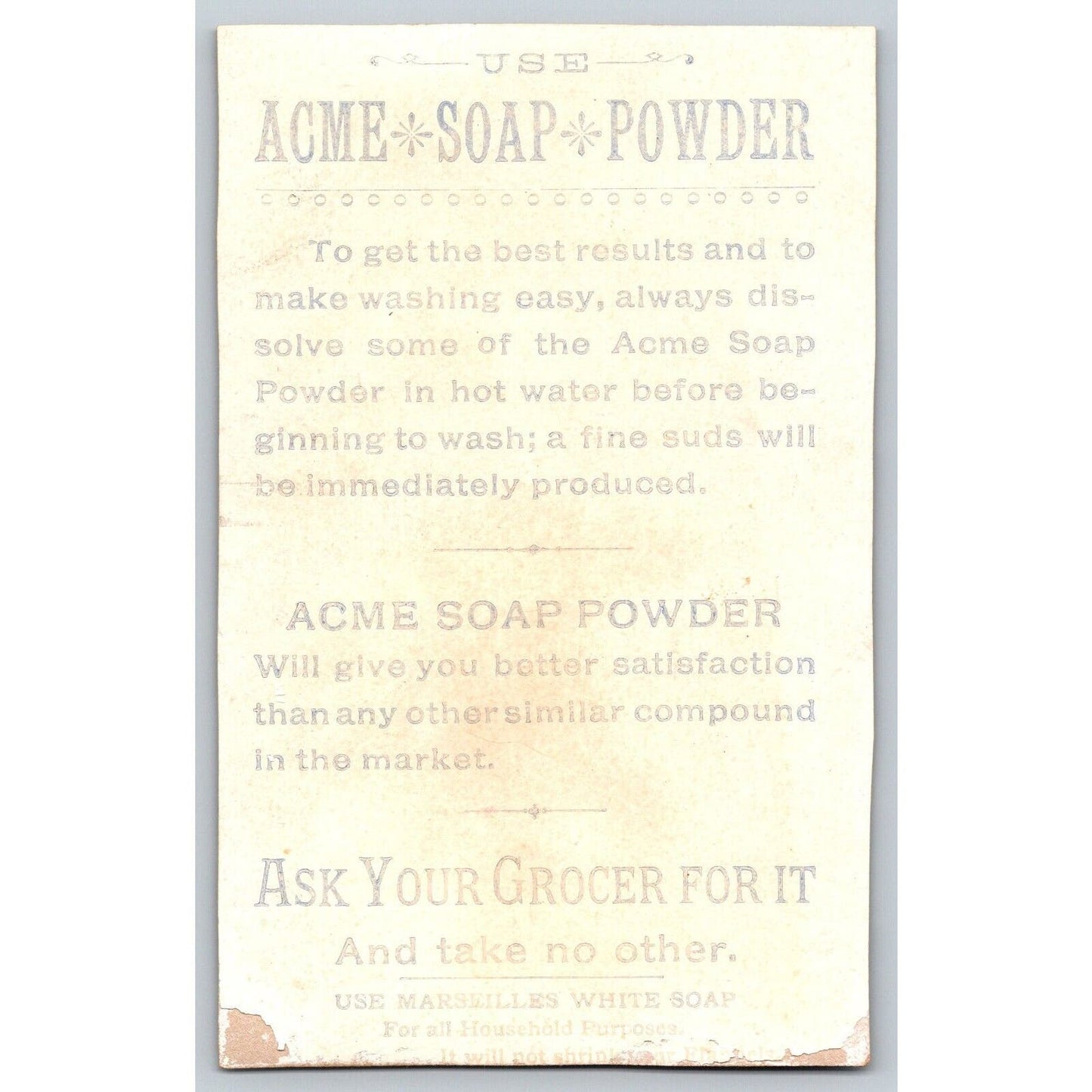 Lautz Bros. & Co. White Soap Victorian Trade Card - Child Blows a Bubble