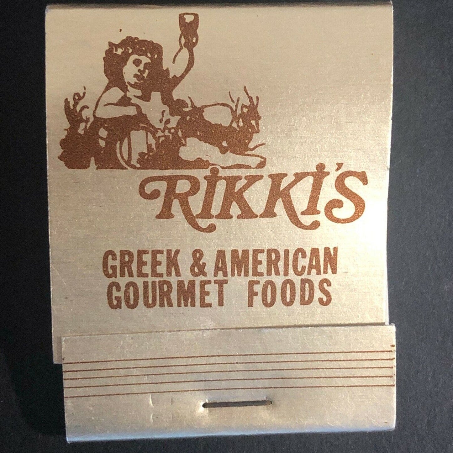 Scarce Vintage c1970's Full Matchbook "Rikki's" Restaurant Des Plaines, ILL