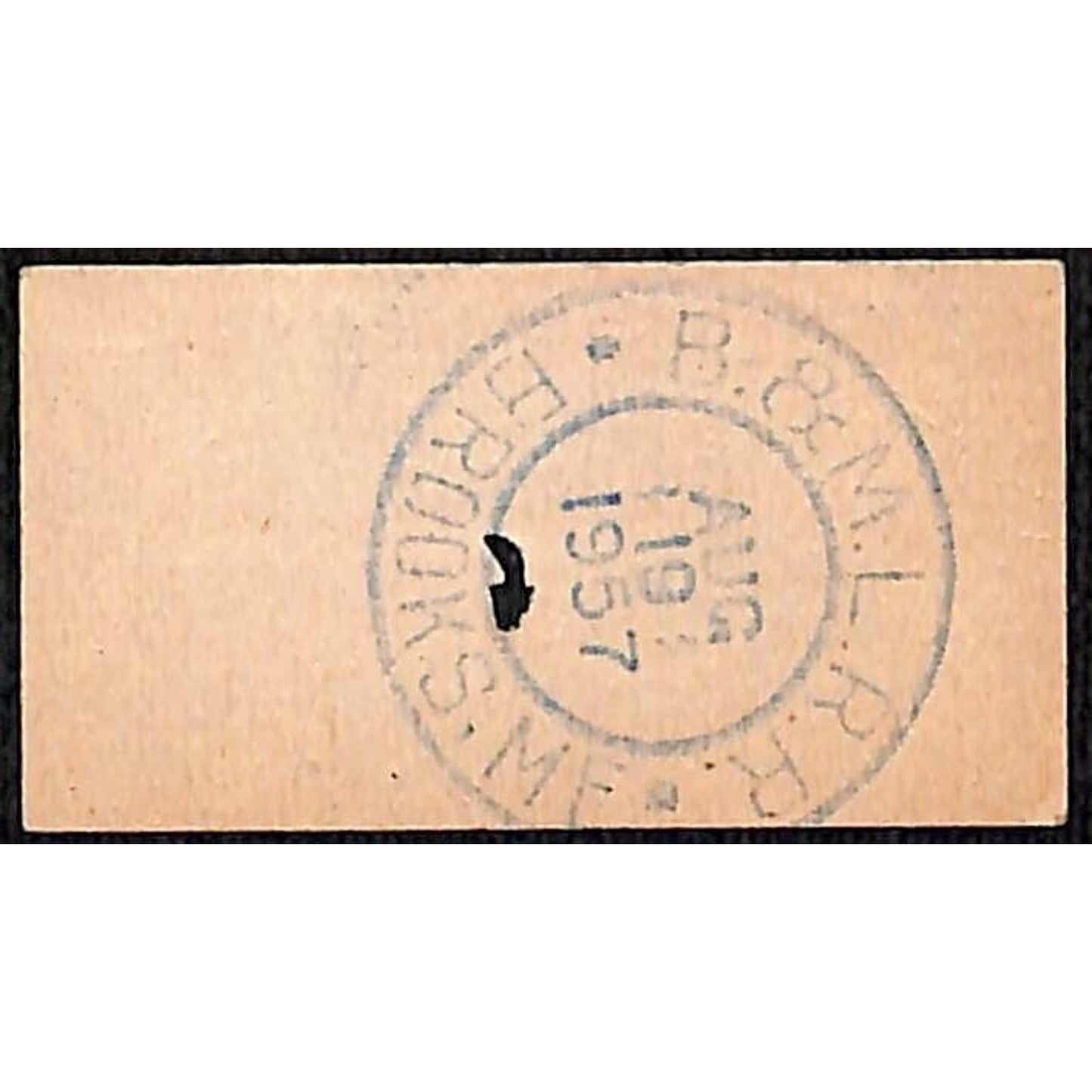 1957 Belfast and Moosehead Lake Railroad Ticket #2588 Brooks, ME