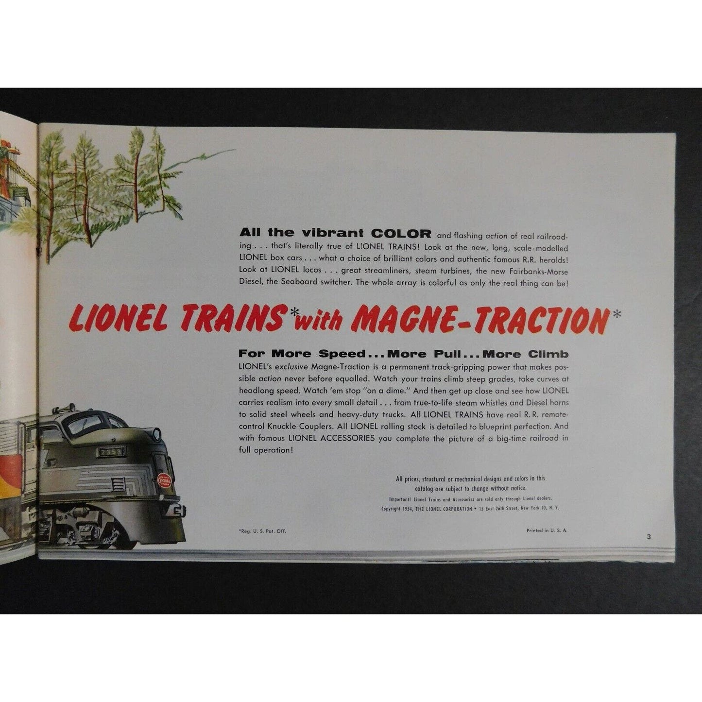 Original 1954 Lionel Electric Trains Catalog 43pgs.VG / EXC - Gary Nelson Coll.