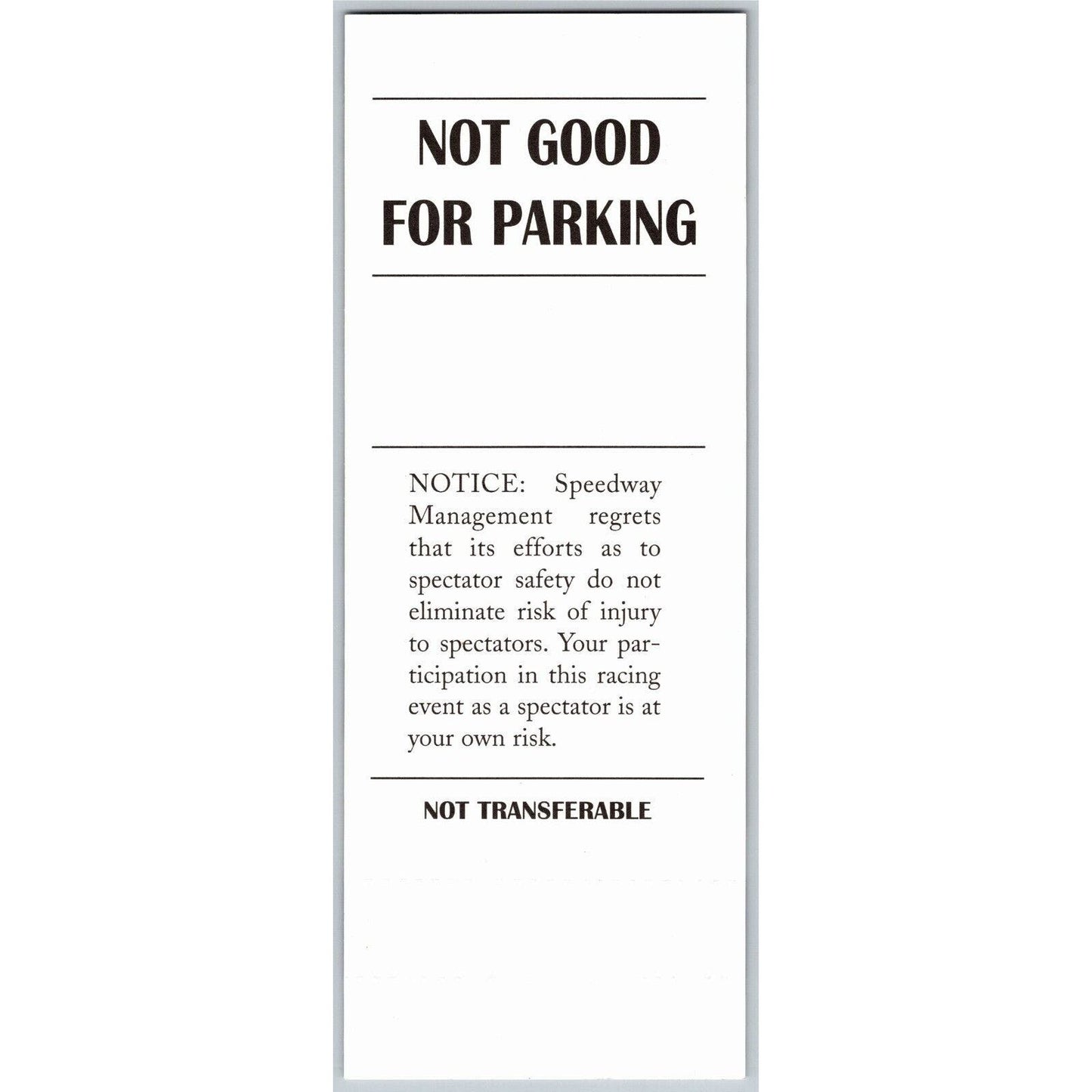 2002 Indy 500 Practice Day Gasoline Alley Suites Unused Ticket IMS #61