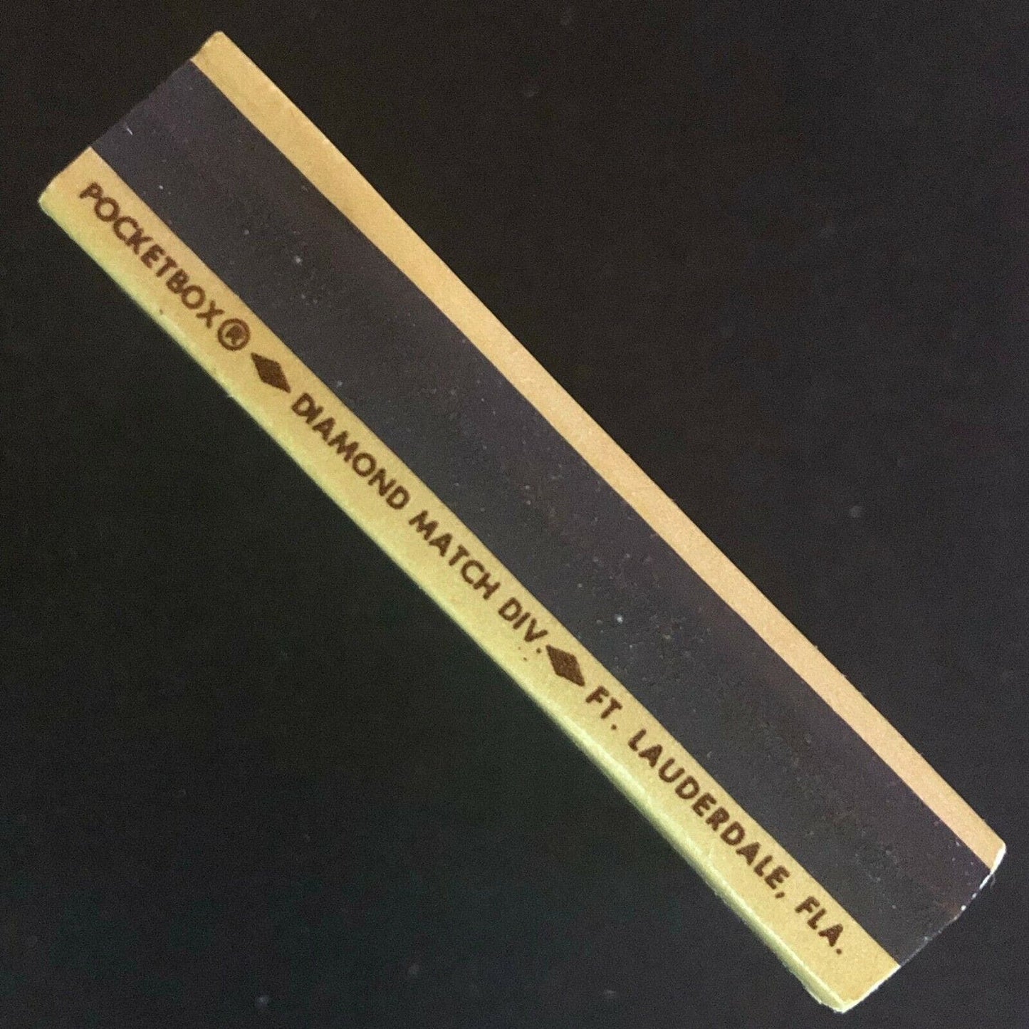 c1970's-80's Wooden Matchbox Matchbook "Lalique Emerald Lounge" Bal Harbour, FLA
