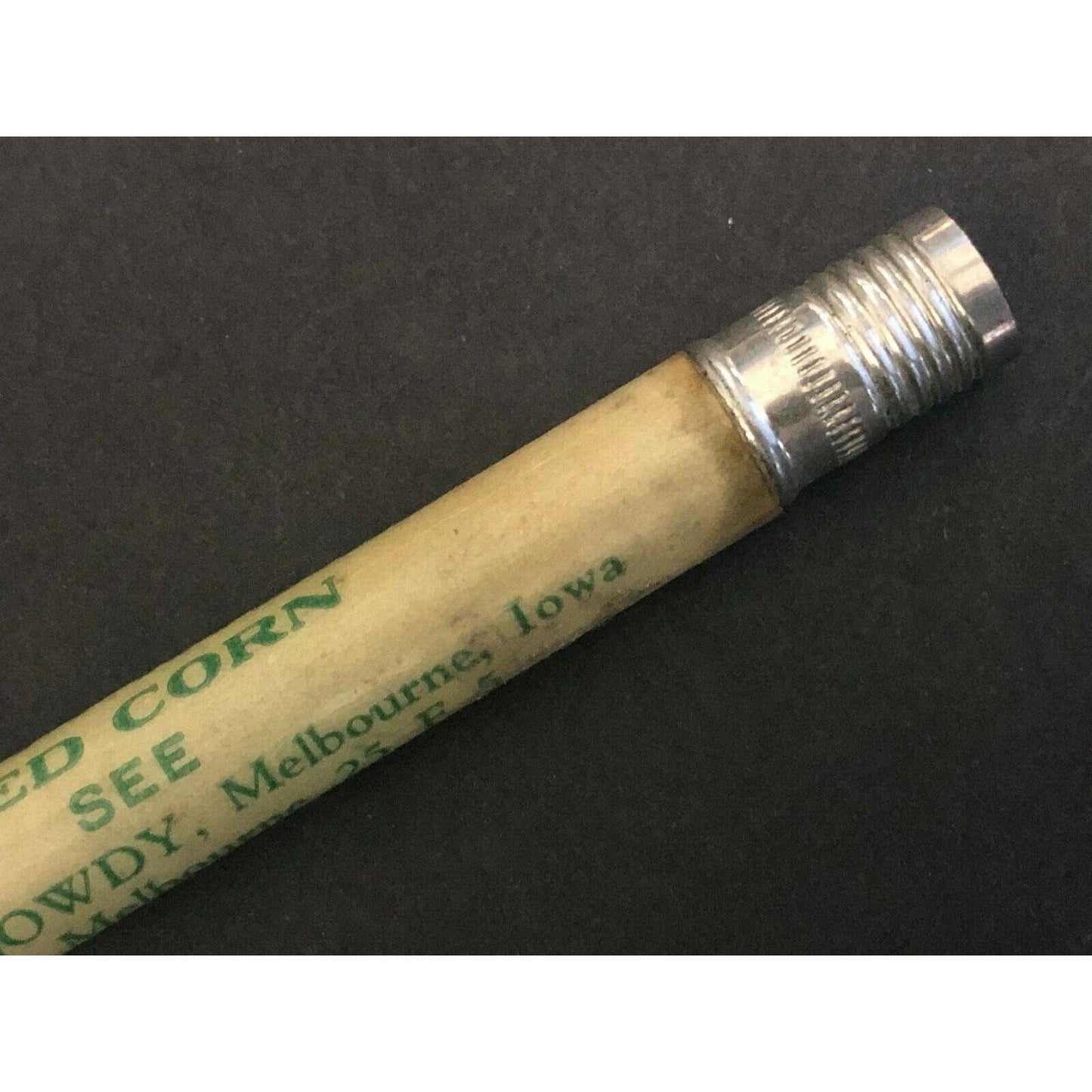 c1930's-40's "Levi Gowdy Pioneer Seed Corn Melbourne" Advertising Bullet Pencil
