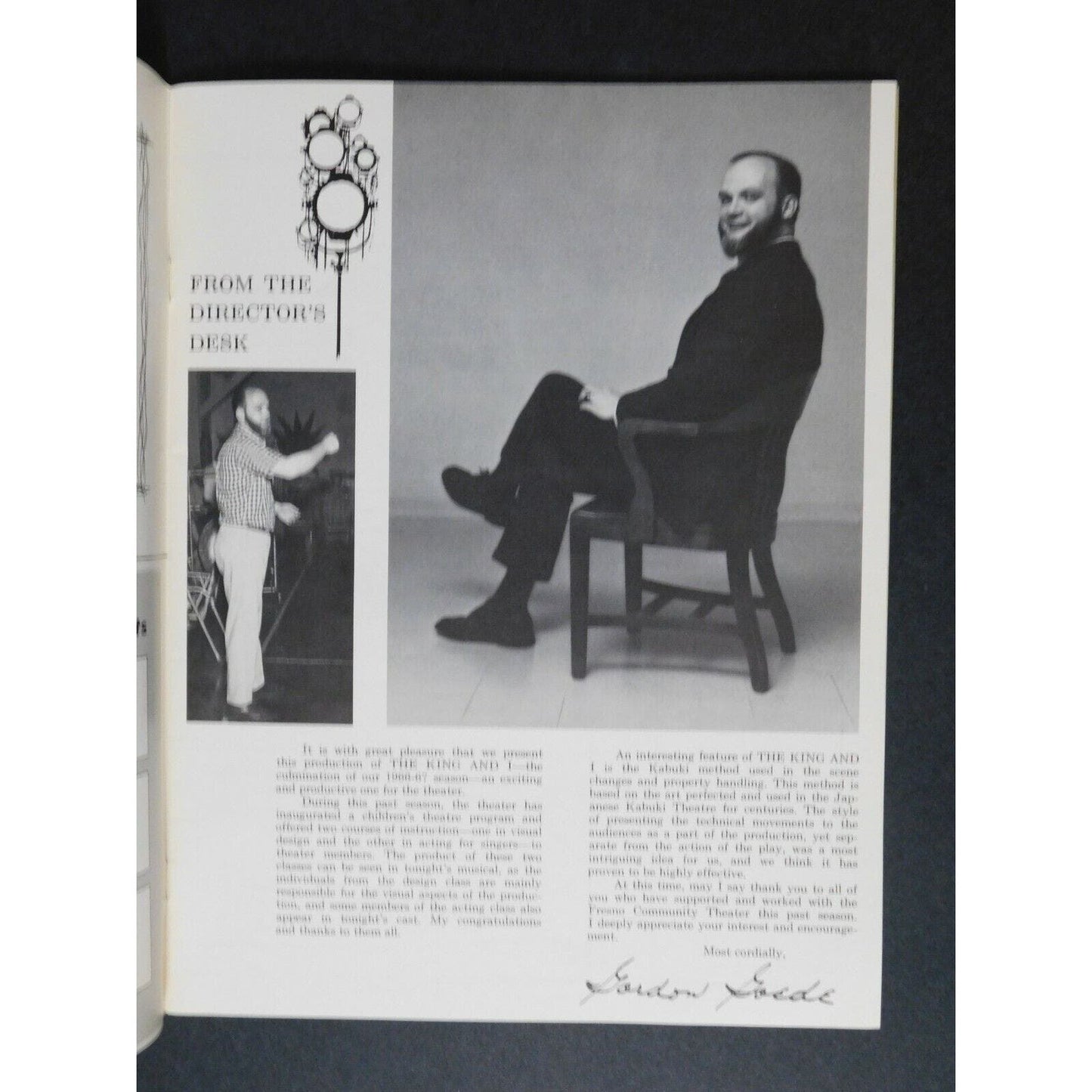 Fresno Community Theatre "The King and I" 32pgs. Program 1967