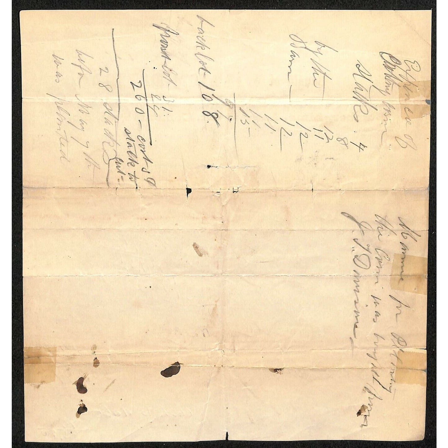1888 East Rockaway, LI, NY Letterhead William Davison Lumber Brick Lime Lath