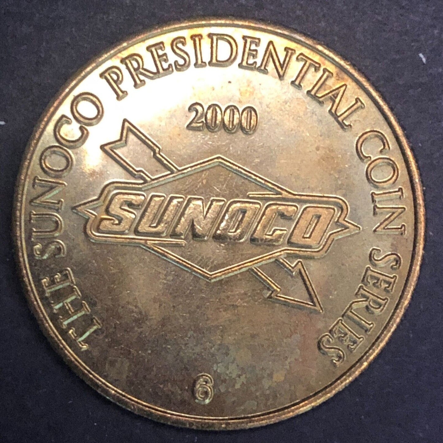 Sunoco 2000 Presidential Coin Series Richard M. Nixon Brass Token 31.5mm
