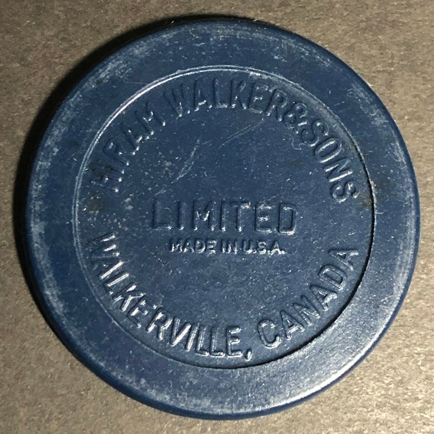 Blue Walker's American Bourbon Whisky Advertising Poker Chip Eisenstadt