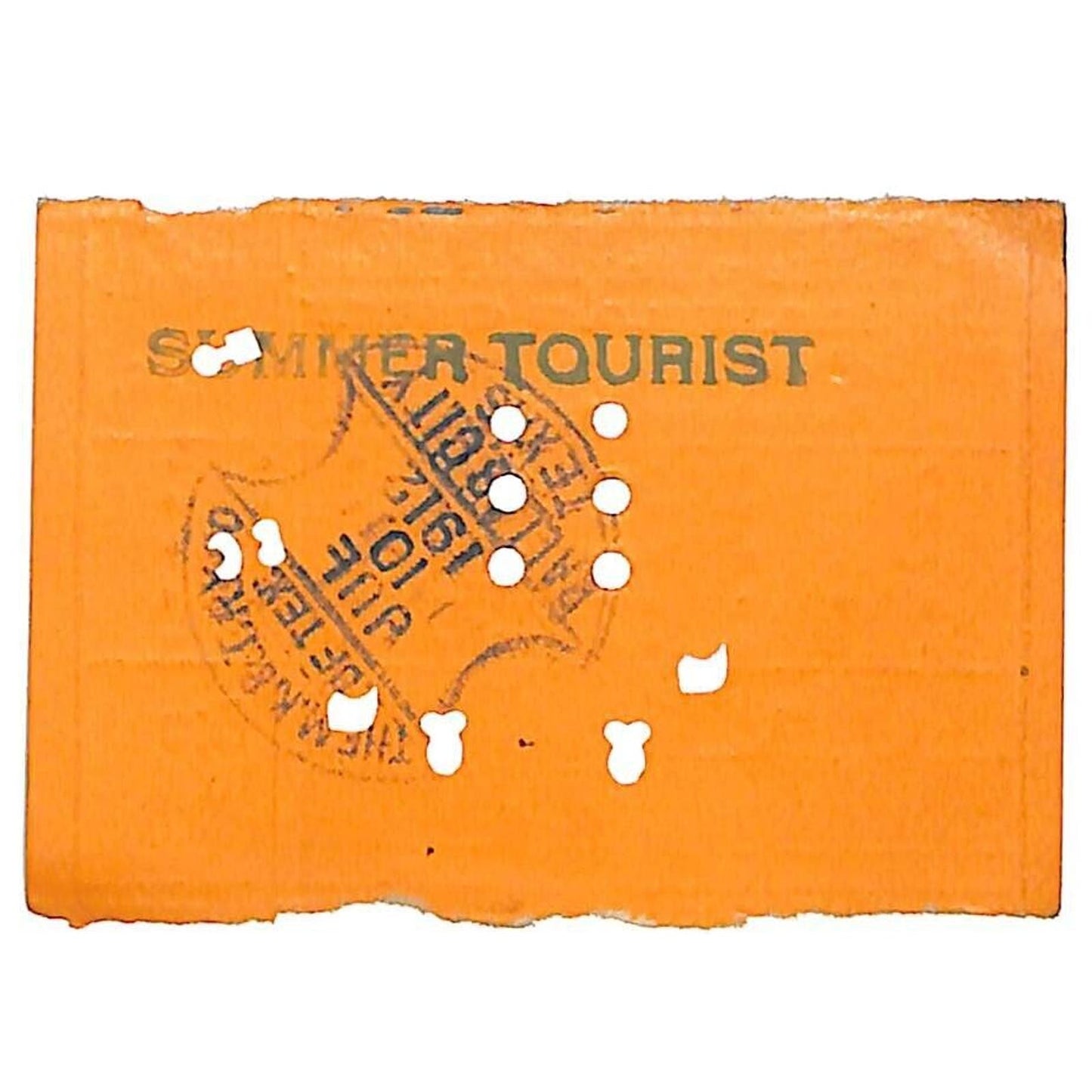 1912 Missouri, Kansas & Texas Railway Ticket "Summer Tourist" First Class #1664