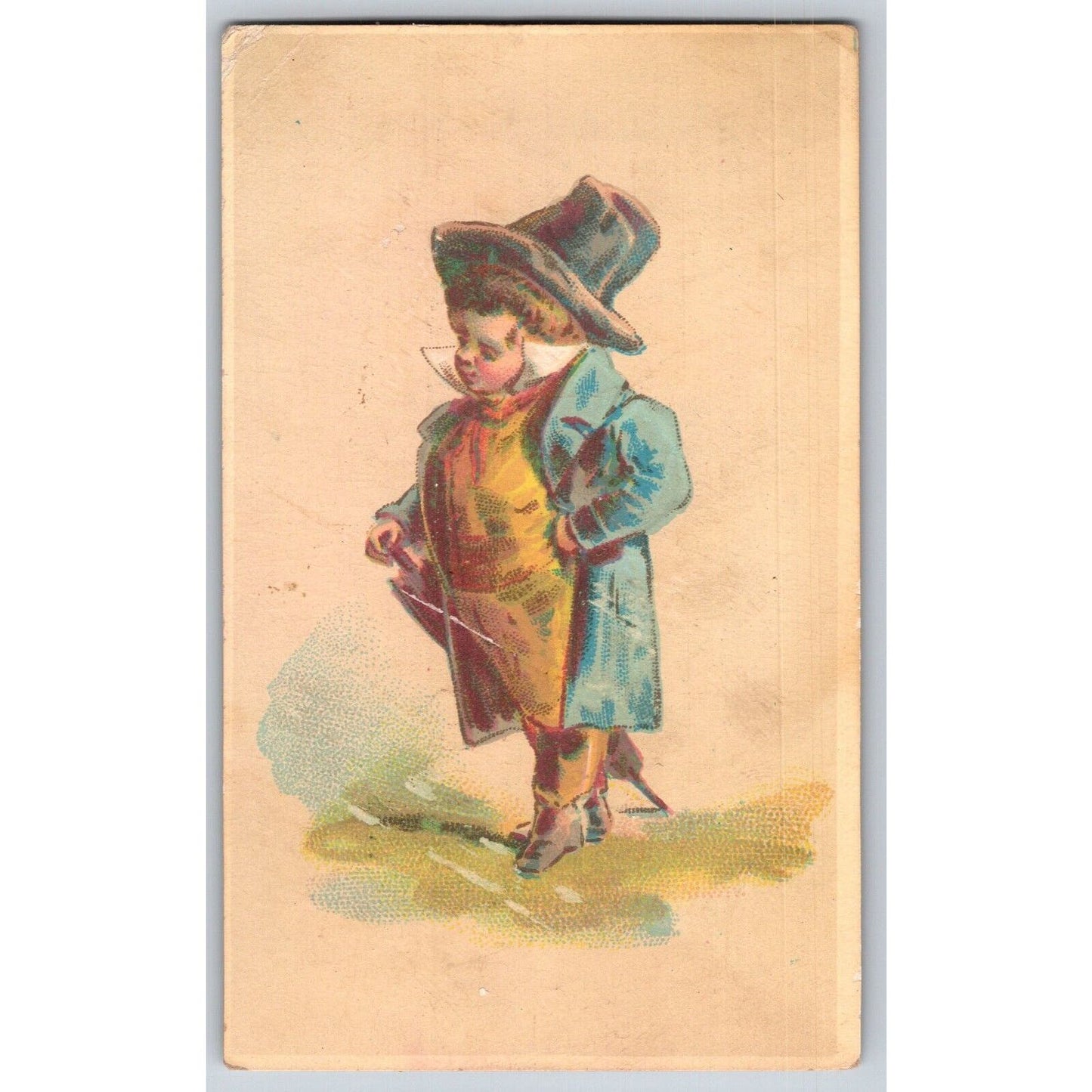 Scranton Lackawanna Iron and Coal Co. General Store Victorian Trade Card - Boy