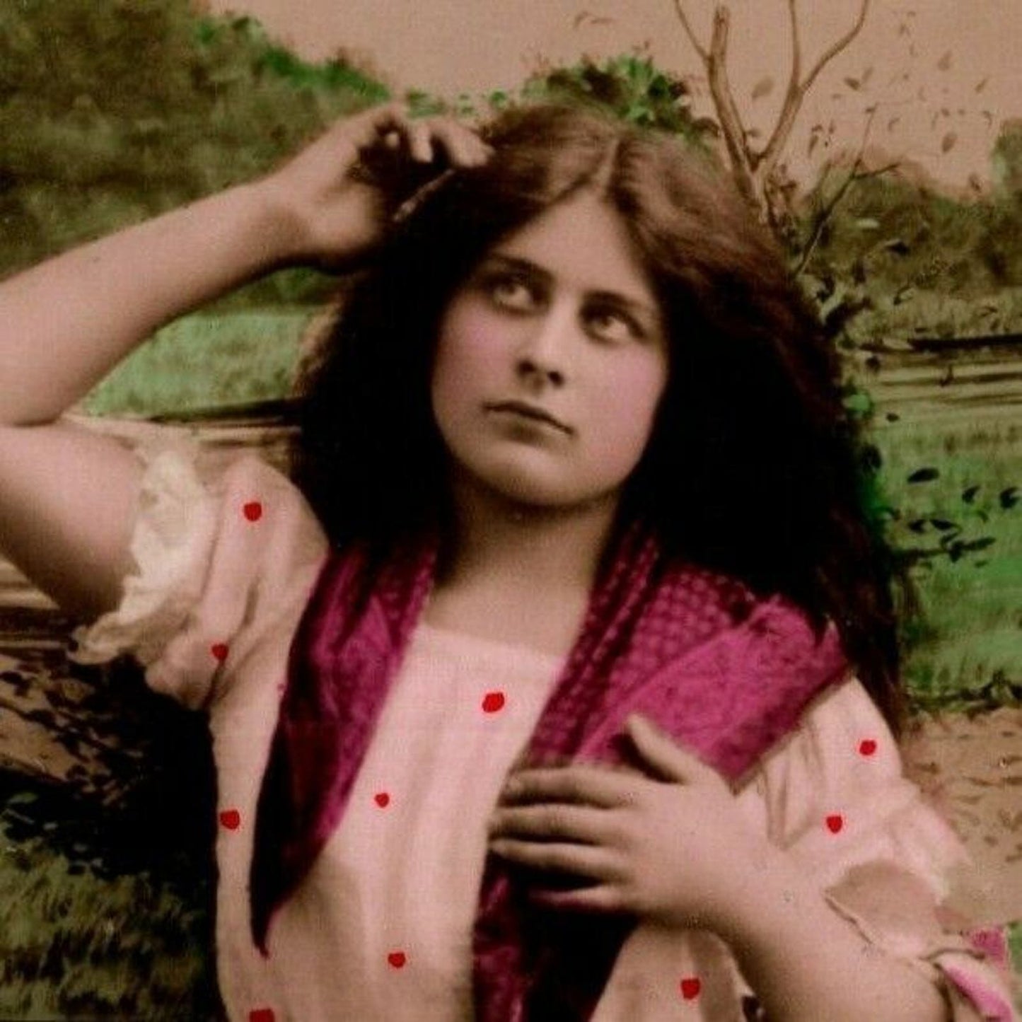 c1909 Vintage Russian Theatre / Stage / Film Actress Postcard (4232)